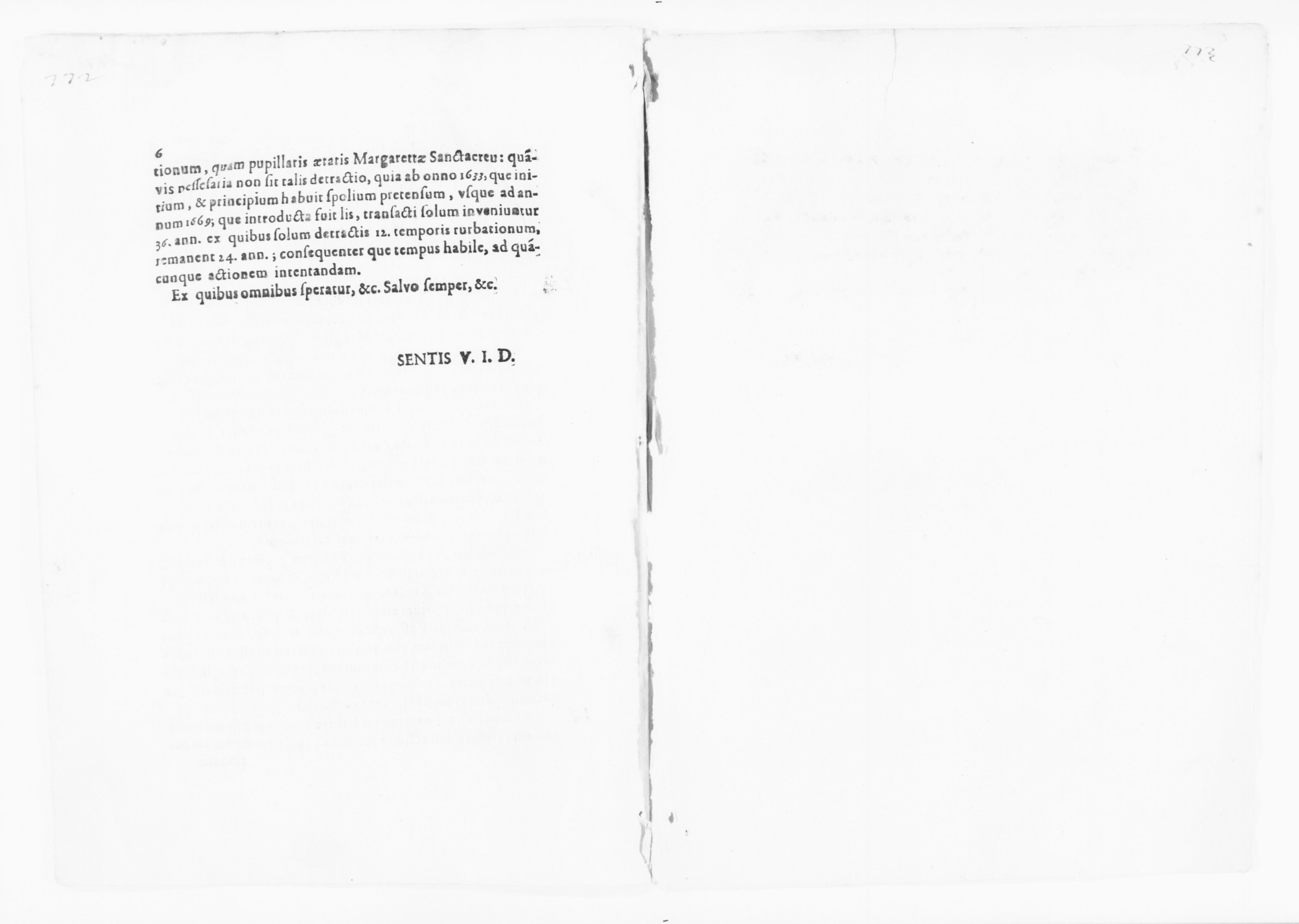 Scanned image of the current content page