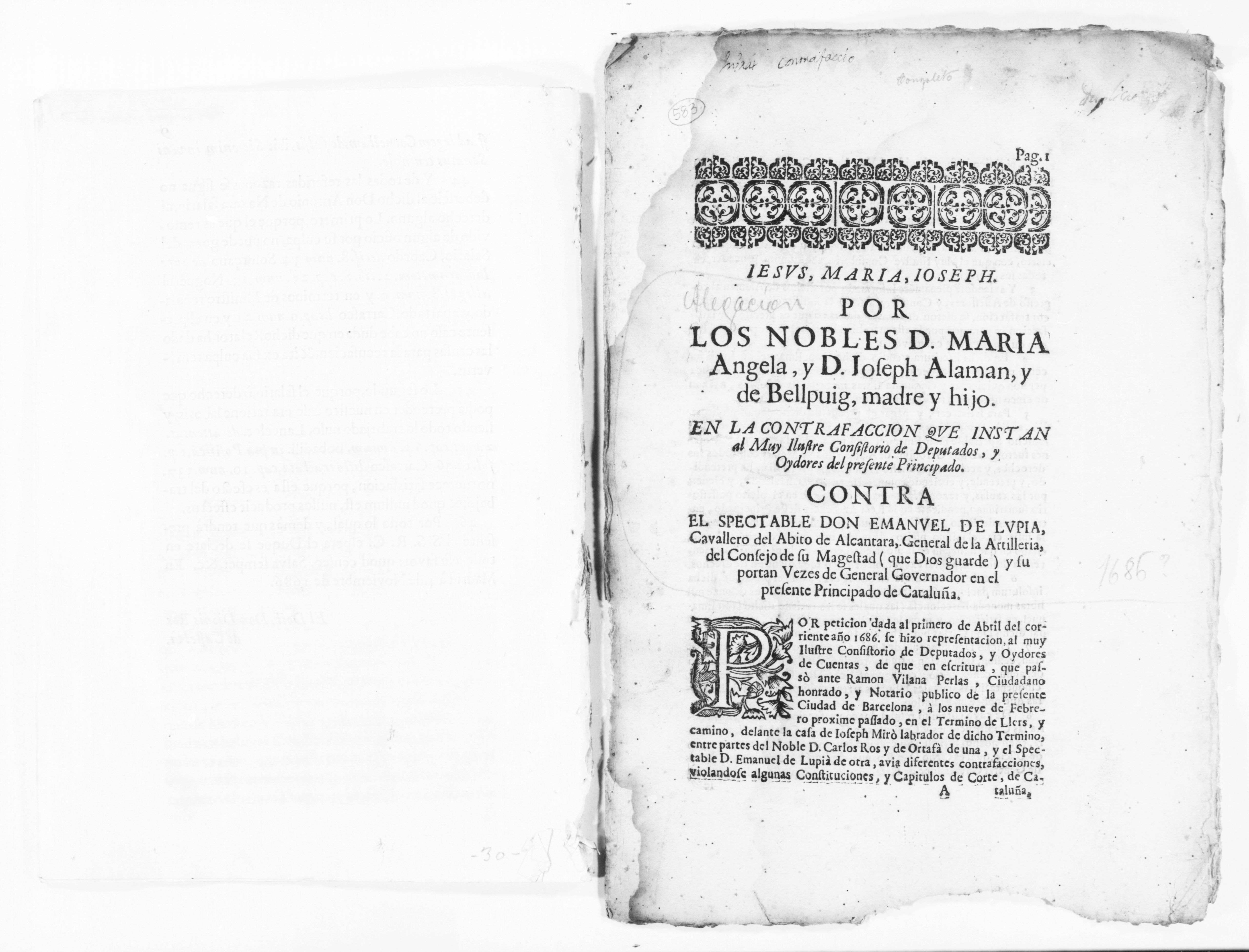 Scanned image of the current content page