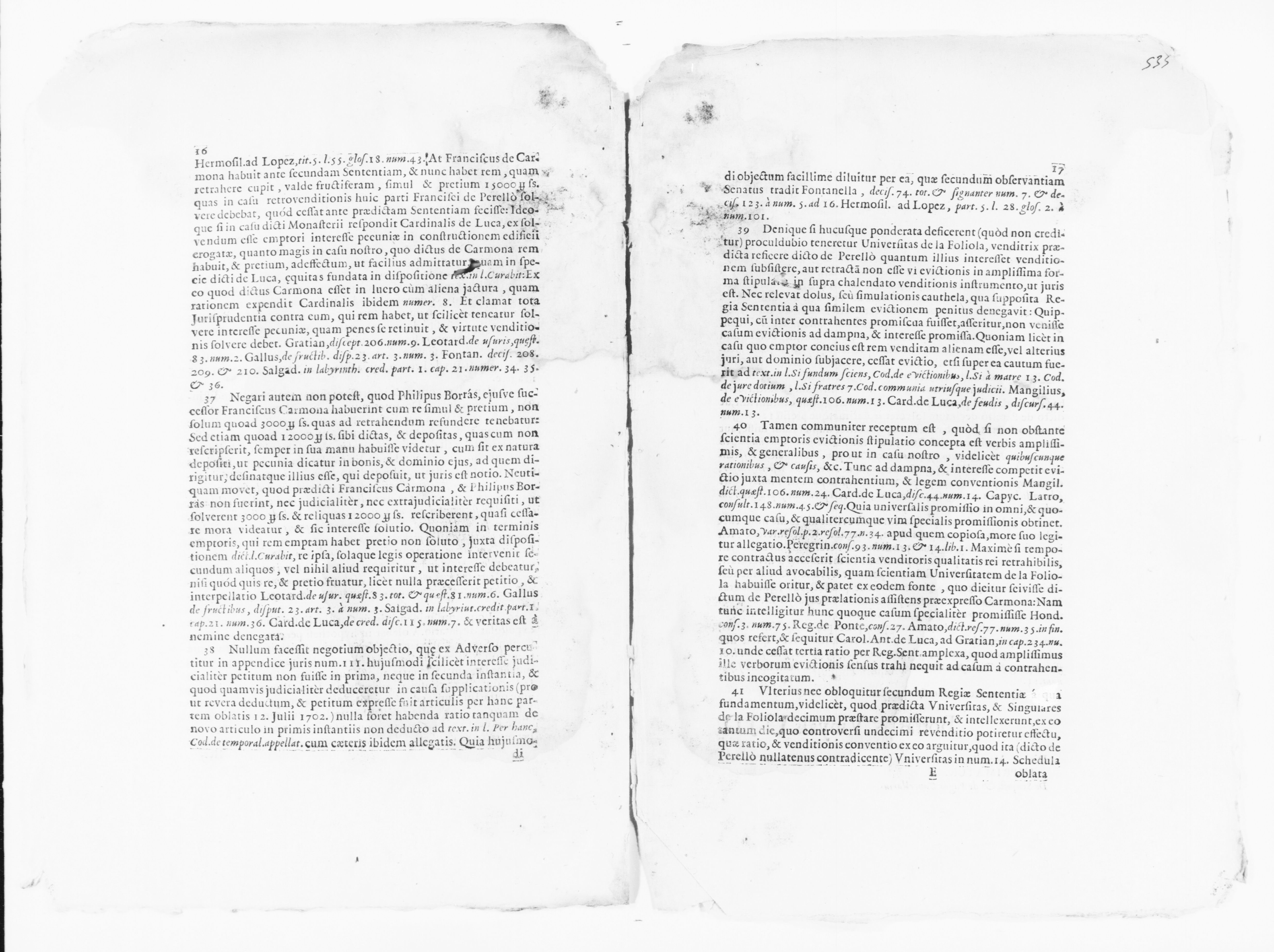 Scanned image of the current content page