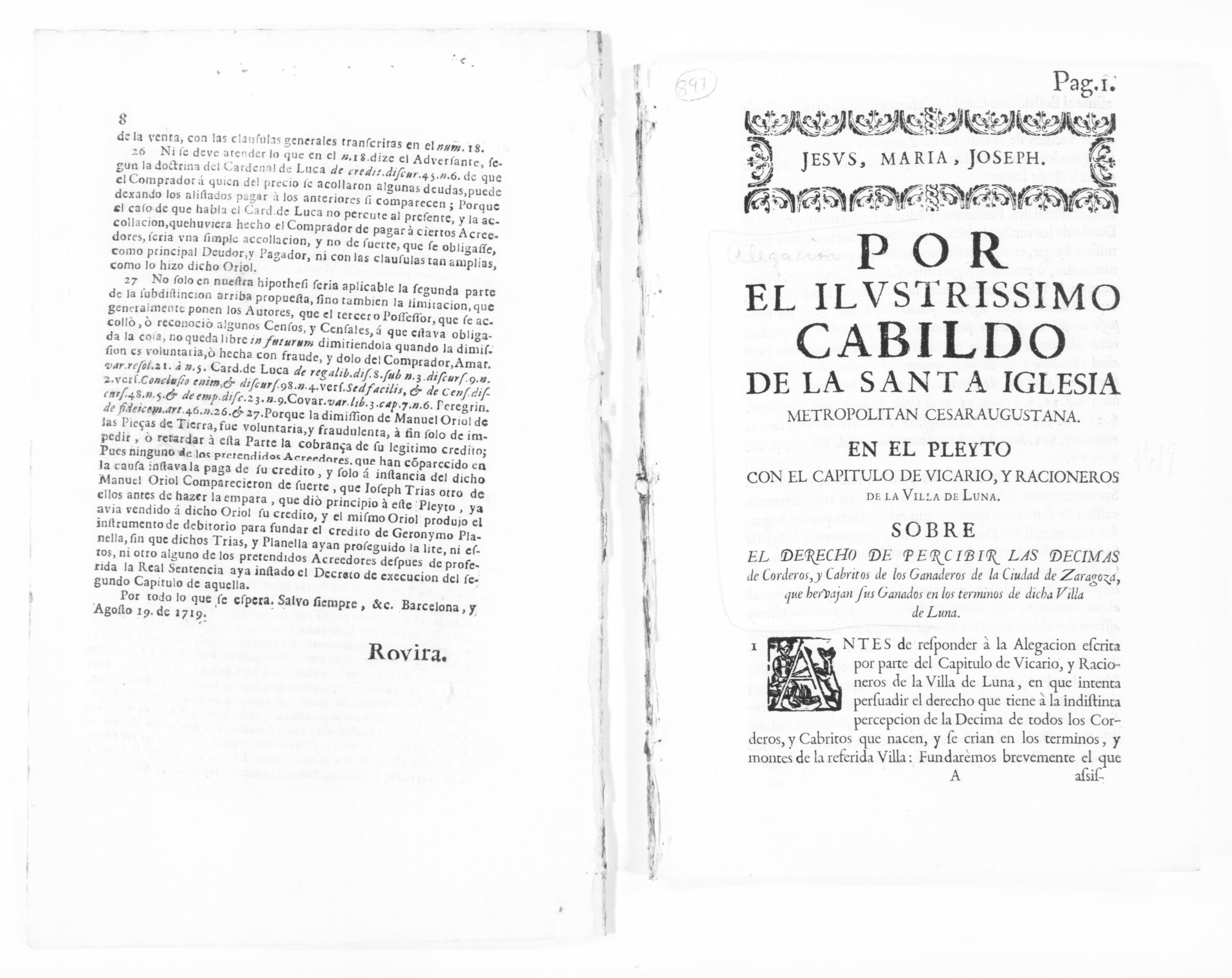 Scanned image of the current content page