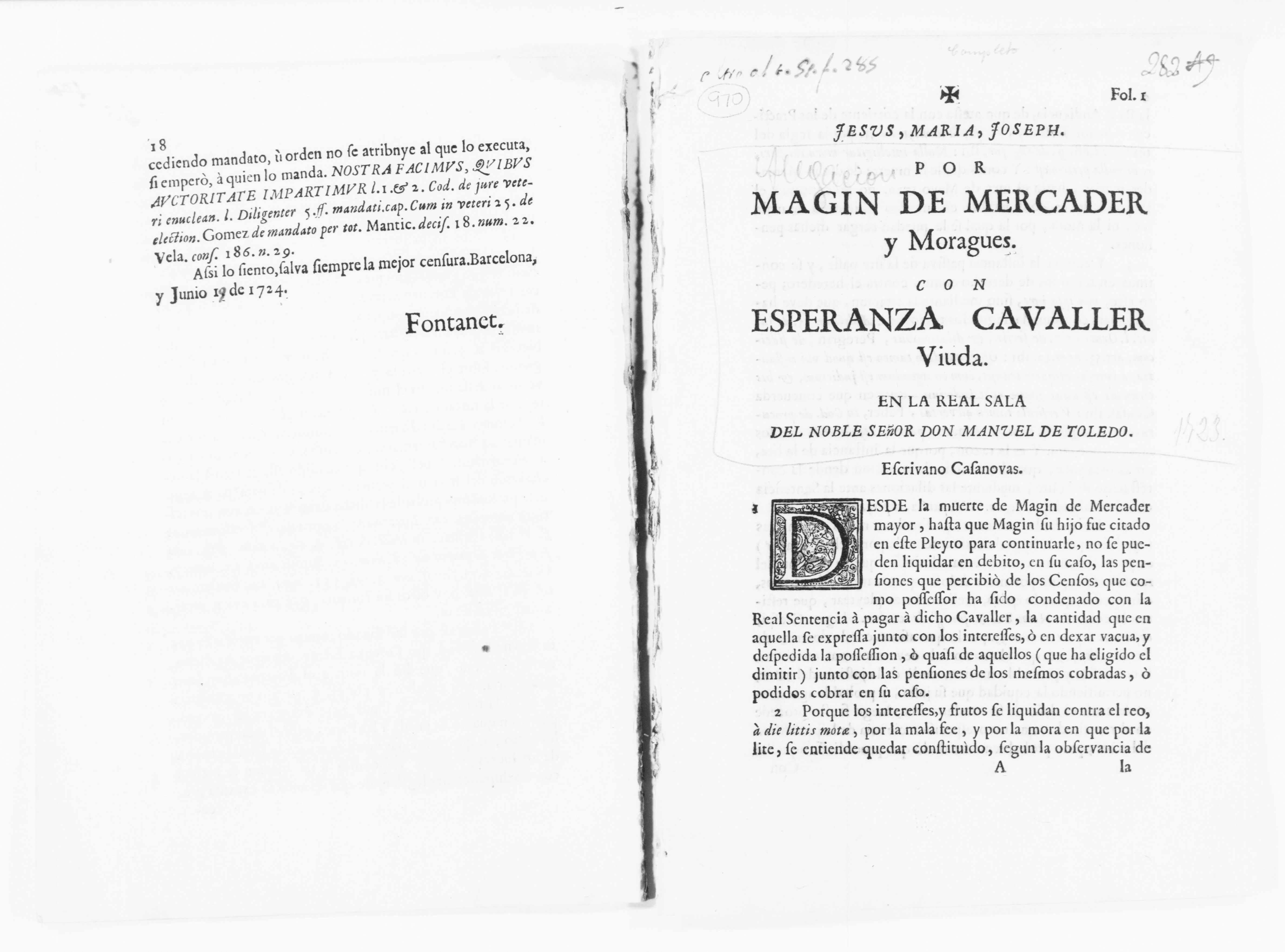 Scanned image of the current content page