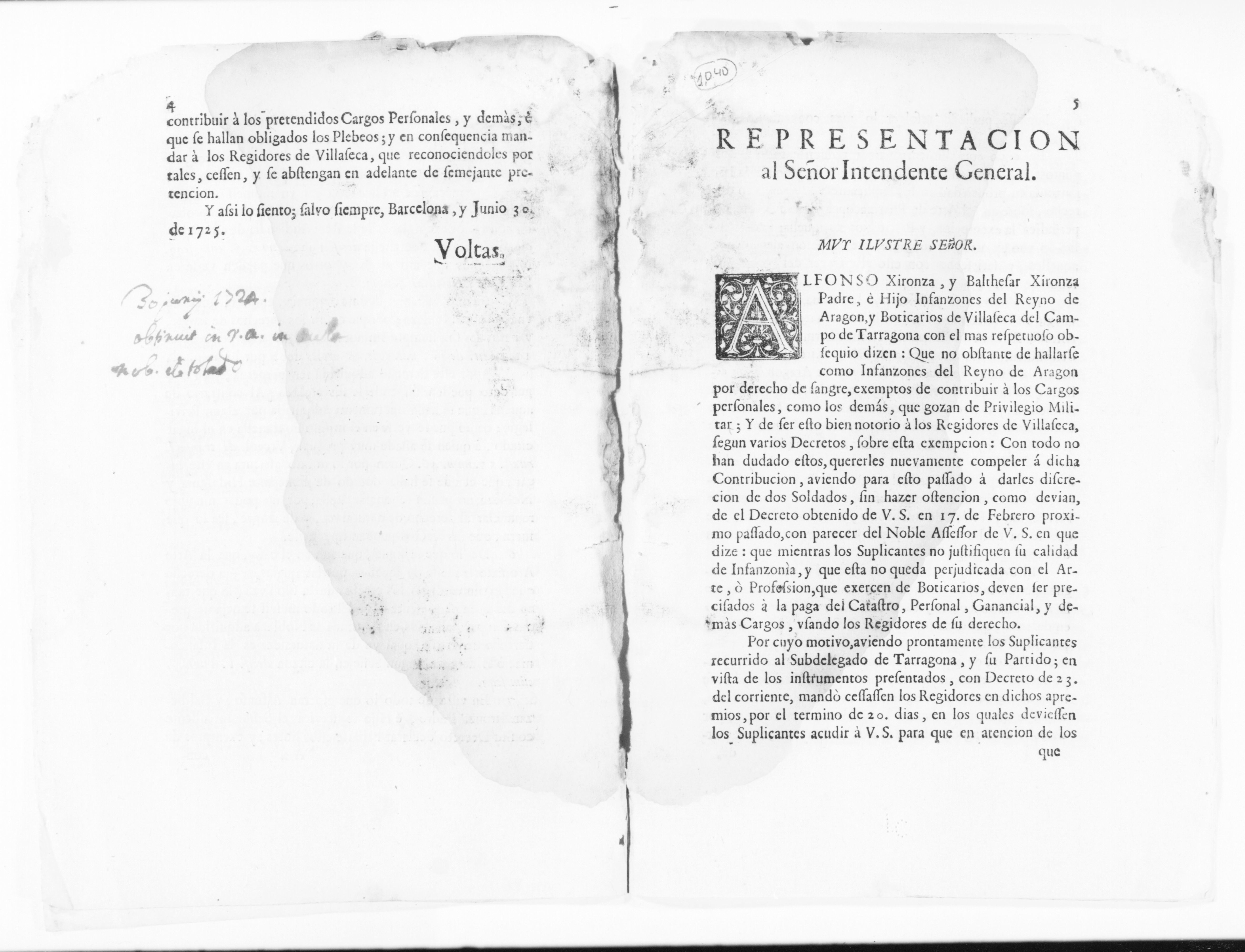 Scanned image of the current content page