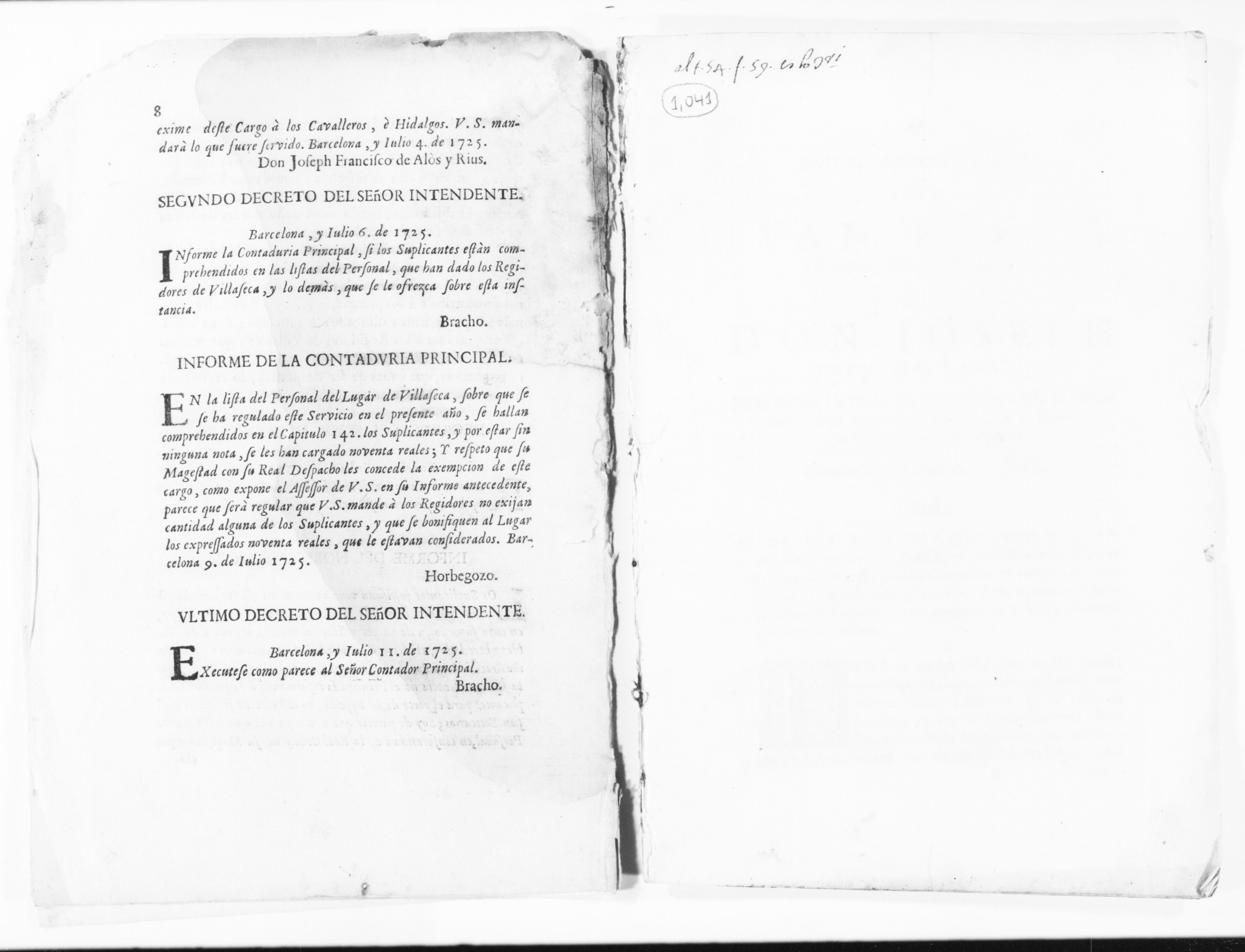 Scanned image of the current content page