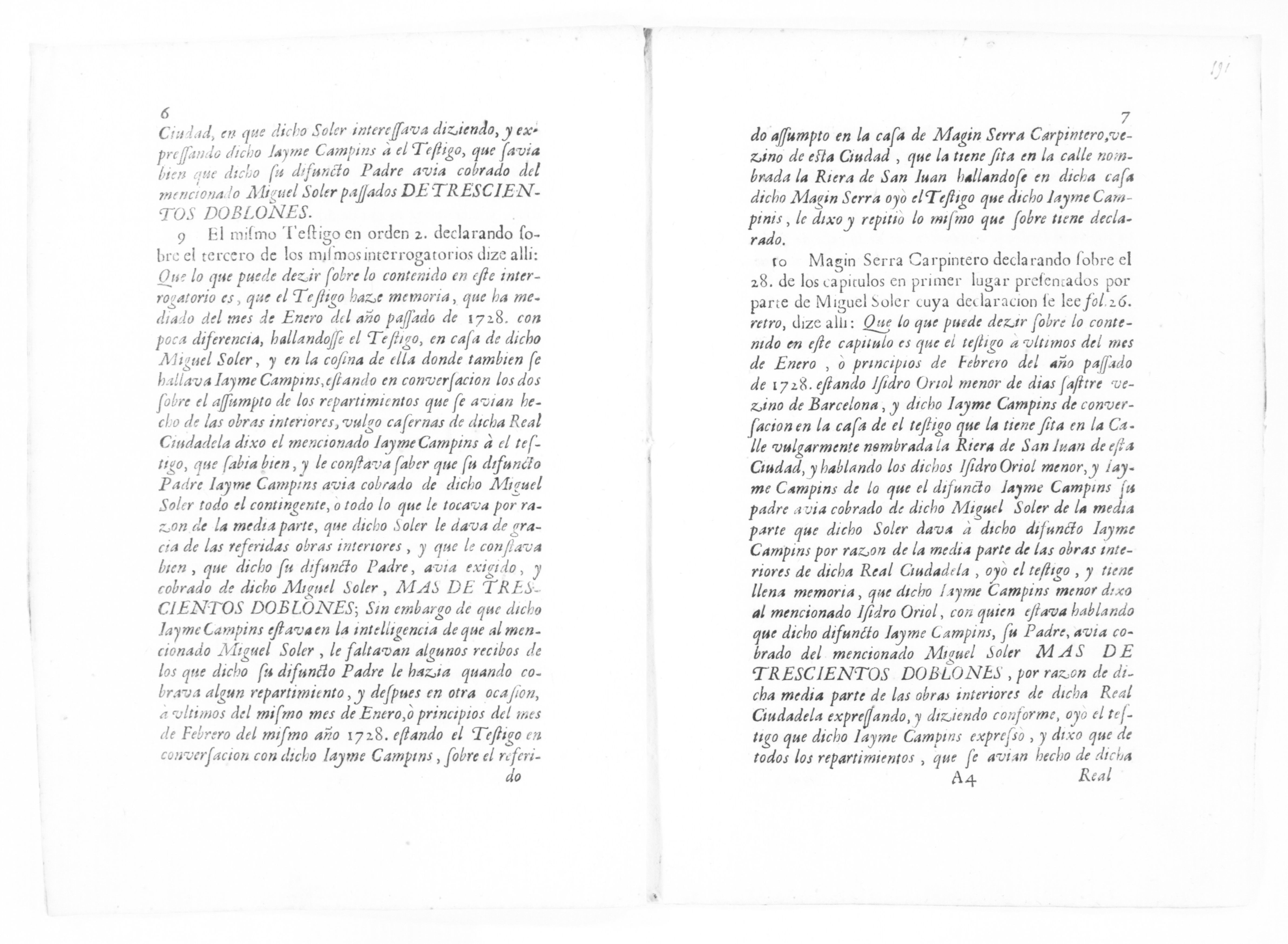 Scanned image of the current content page