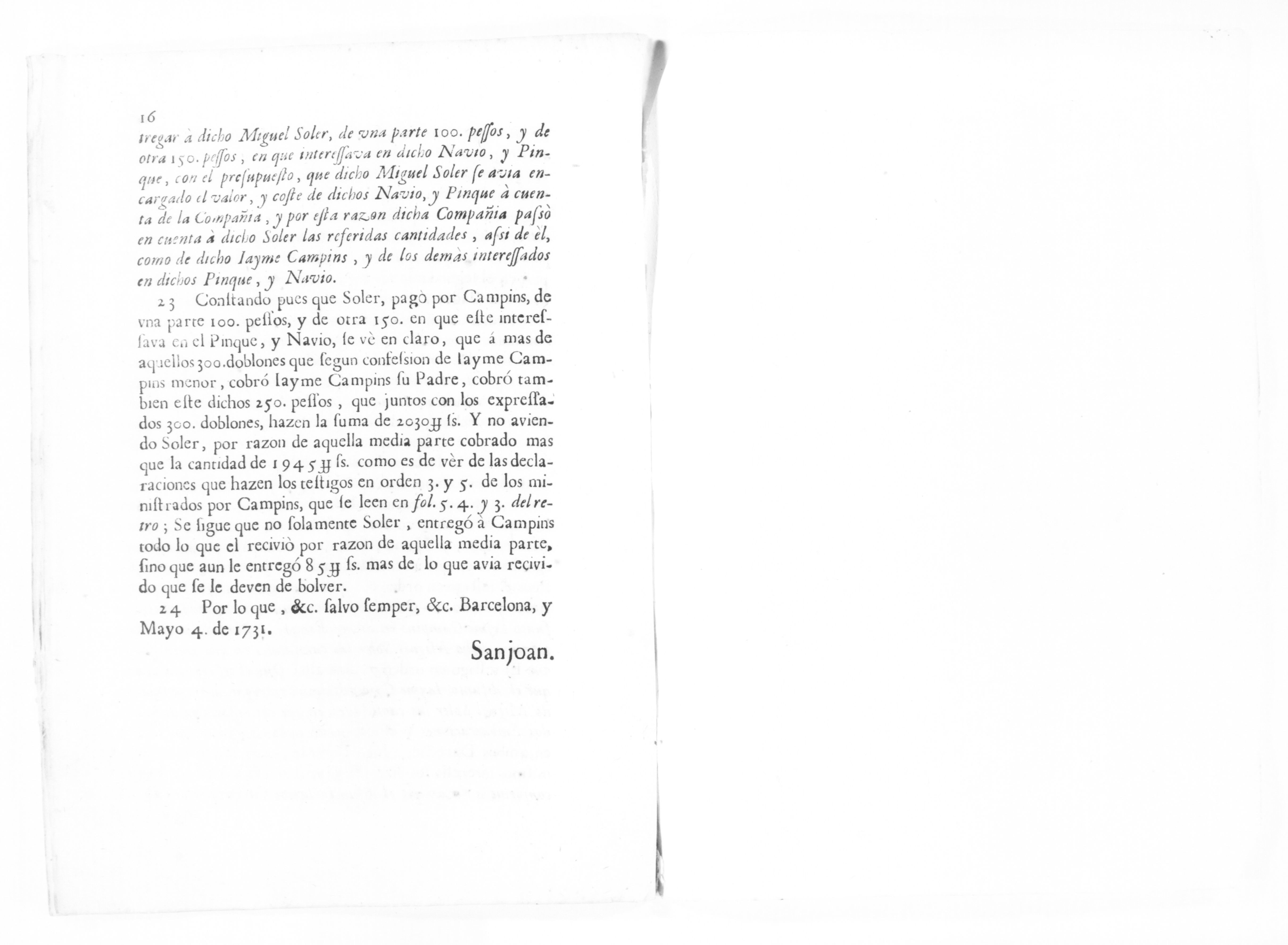 Scanned image of the current content page