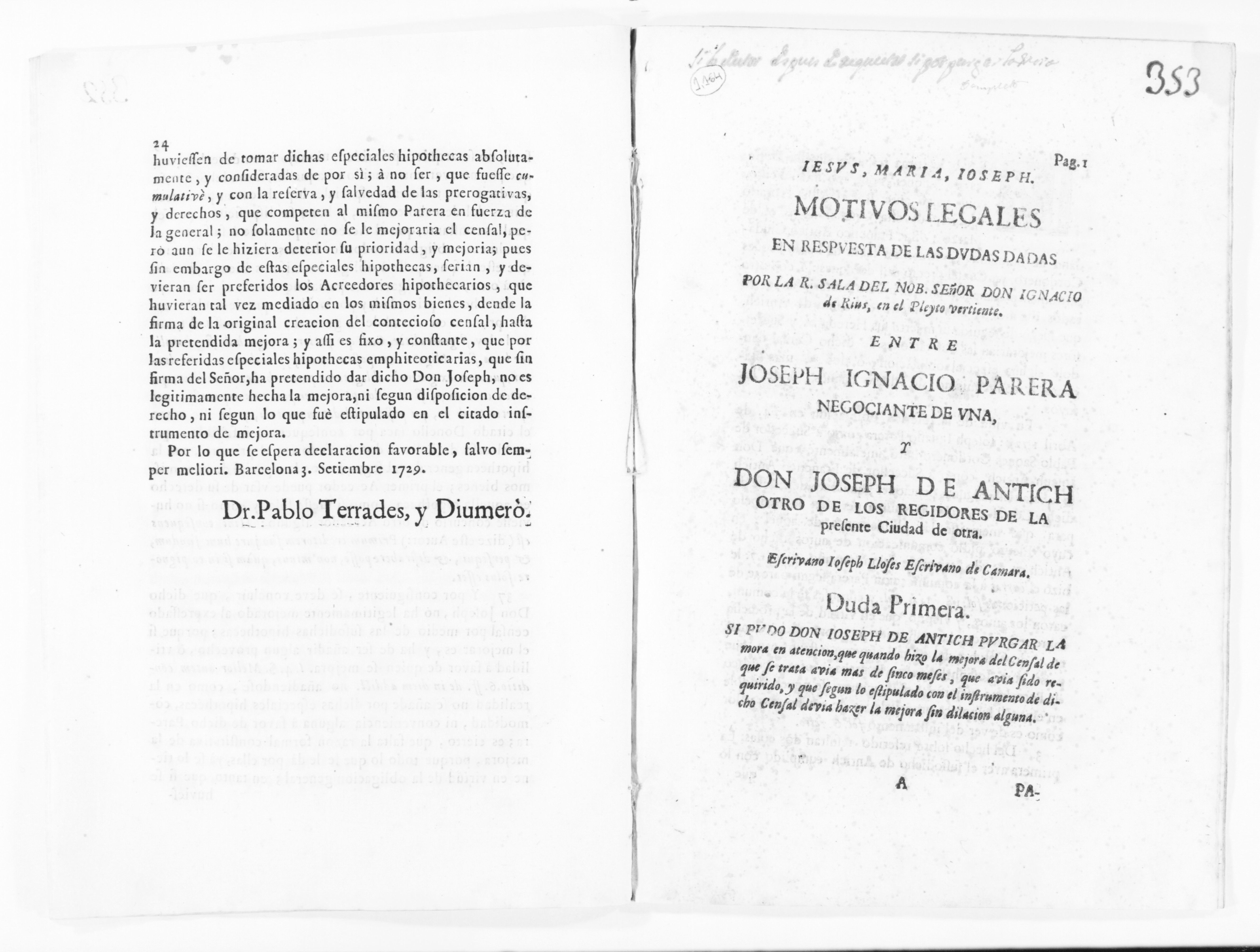 Scanned image of the current content page