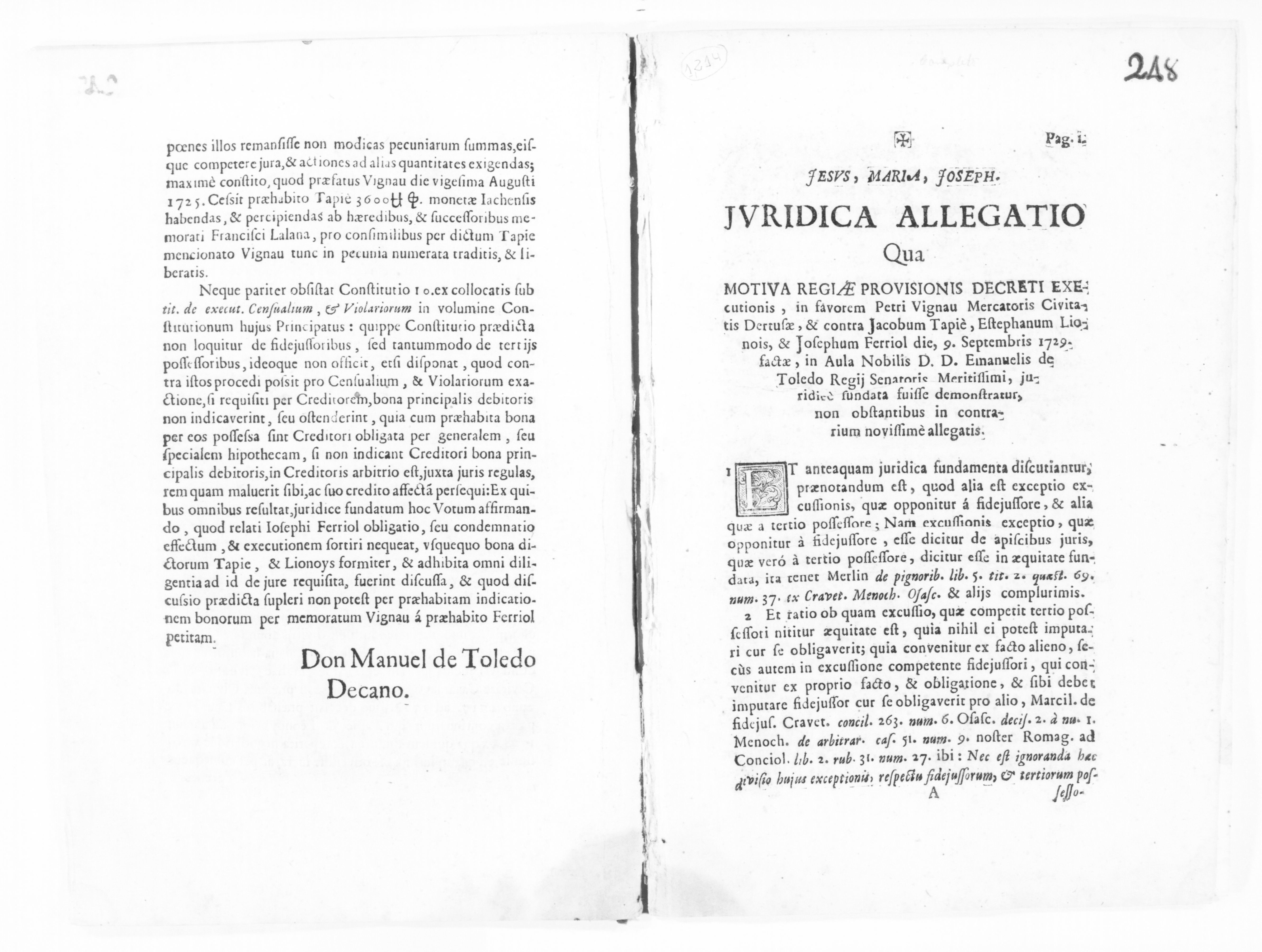 Scanned image of the current content page