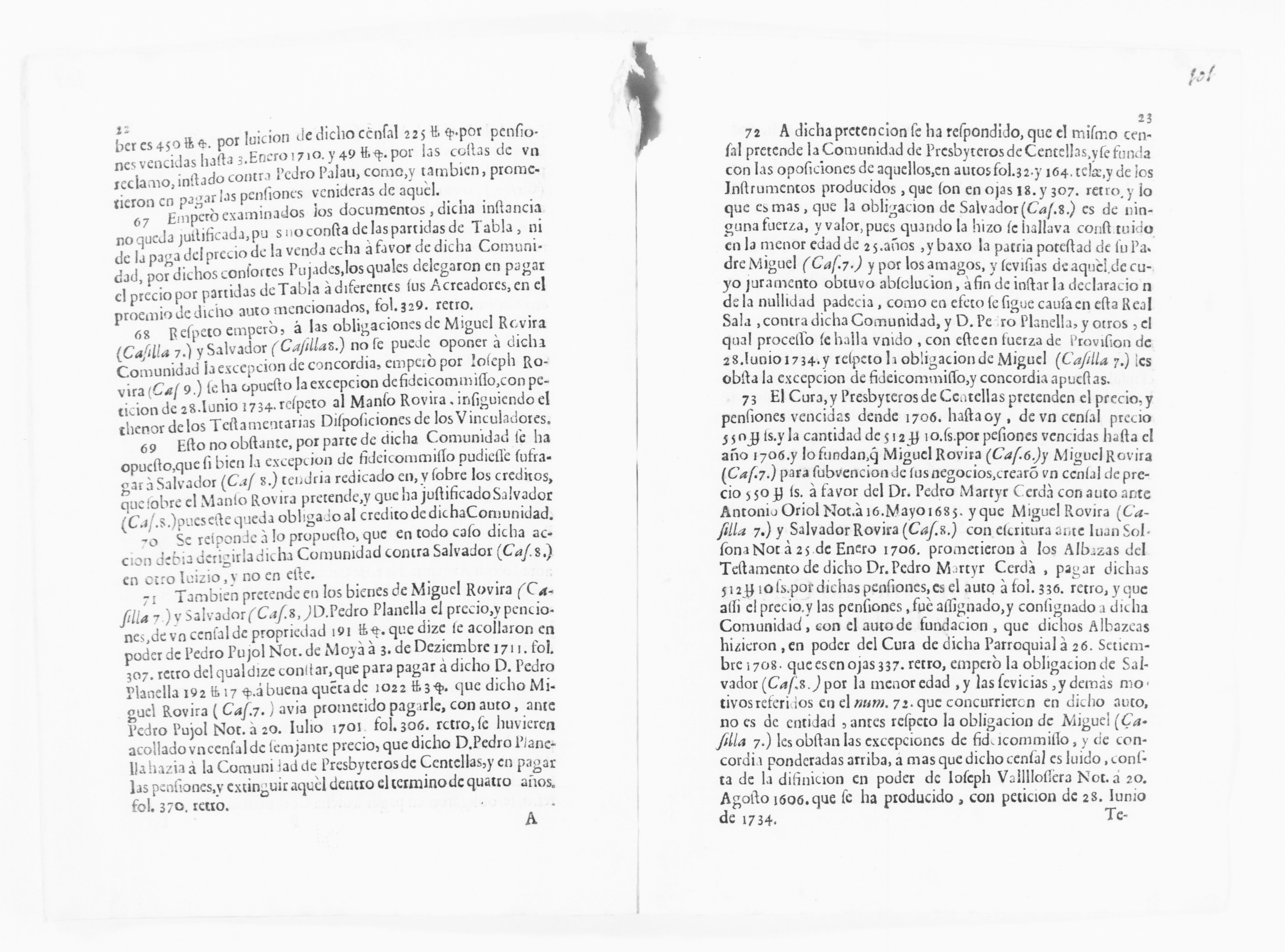 Scanned image of the current content page