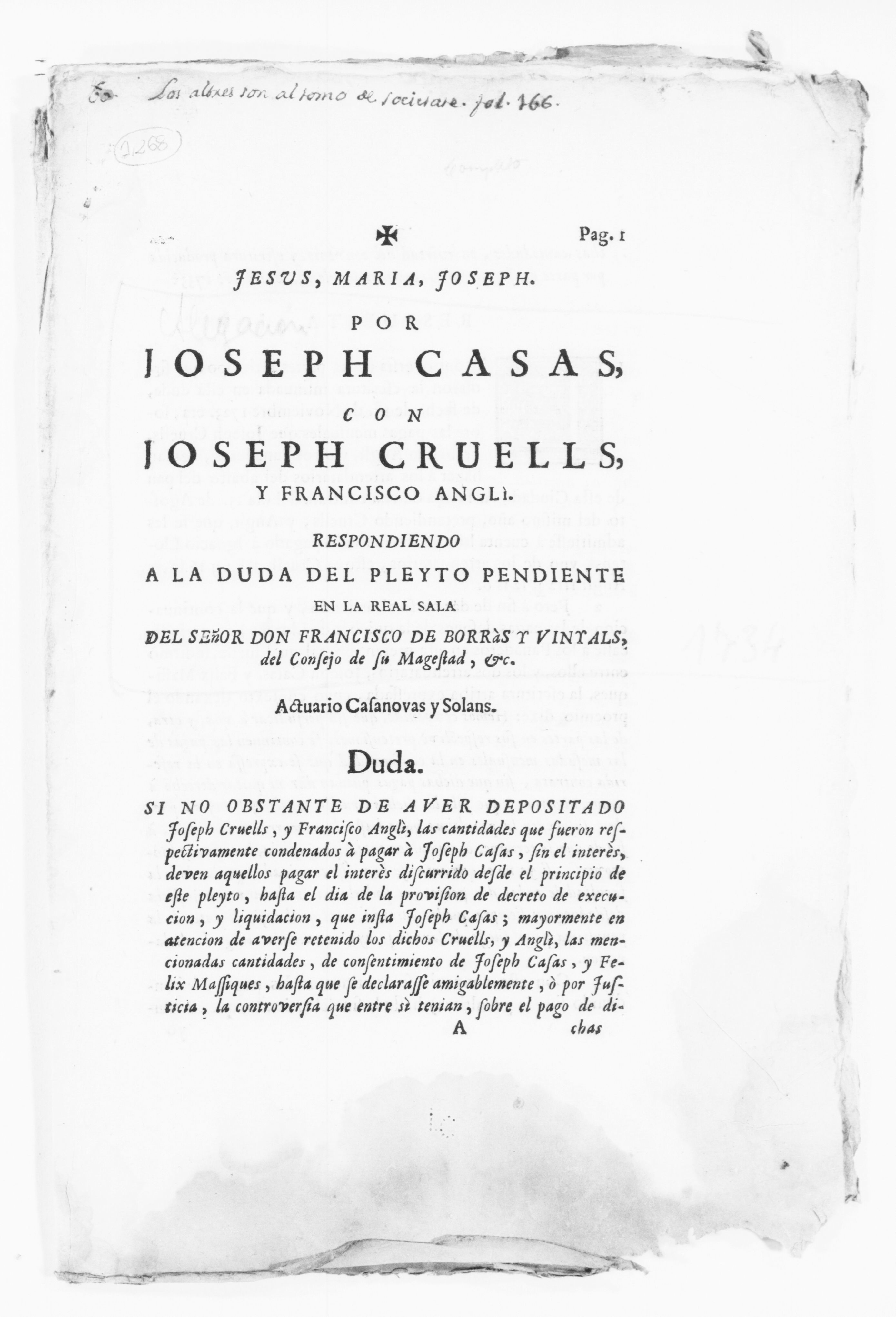 Scanned image of the current content page