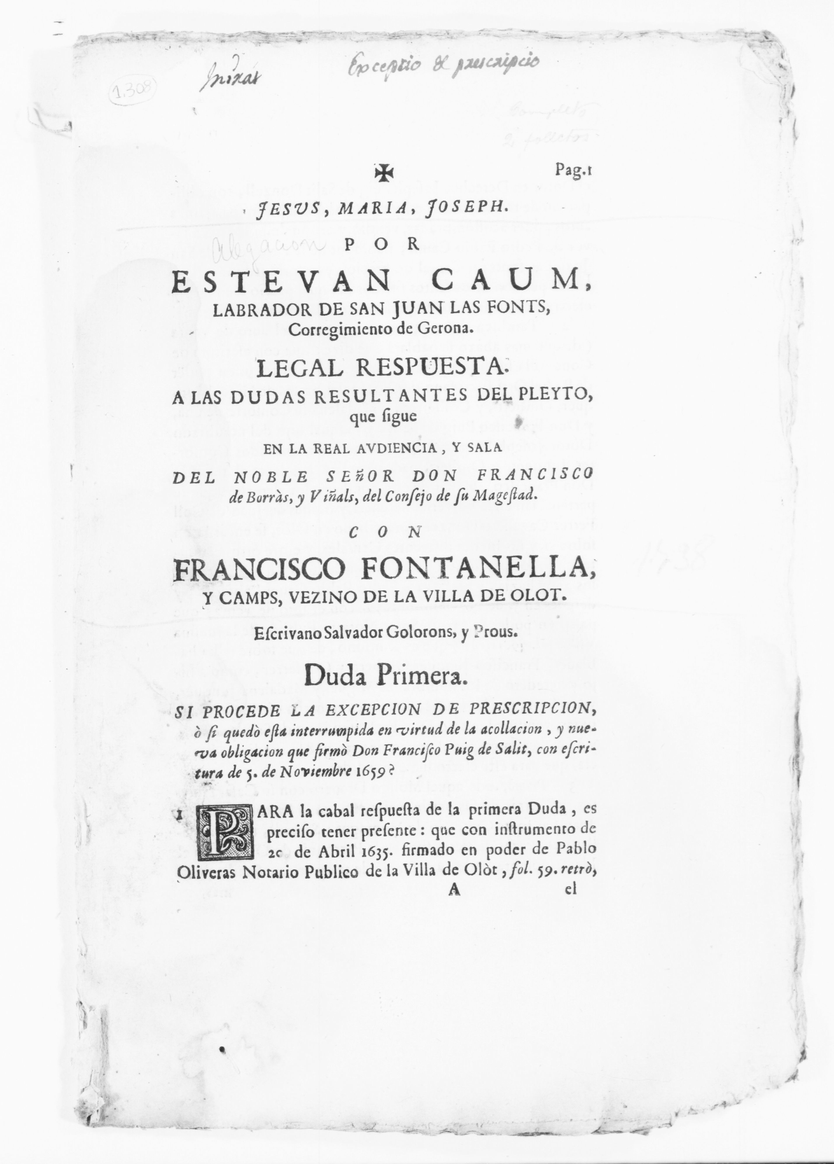 Scanned image of the current content page