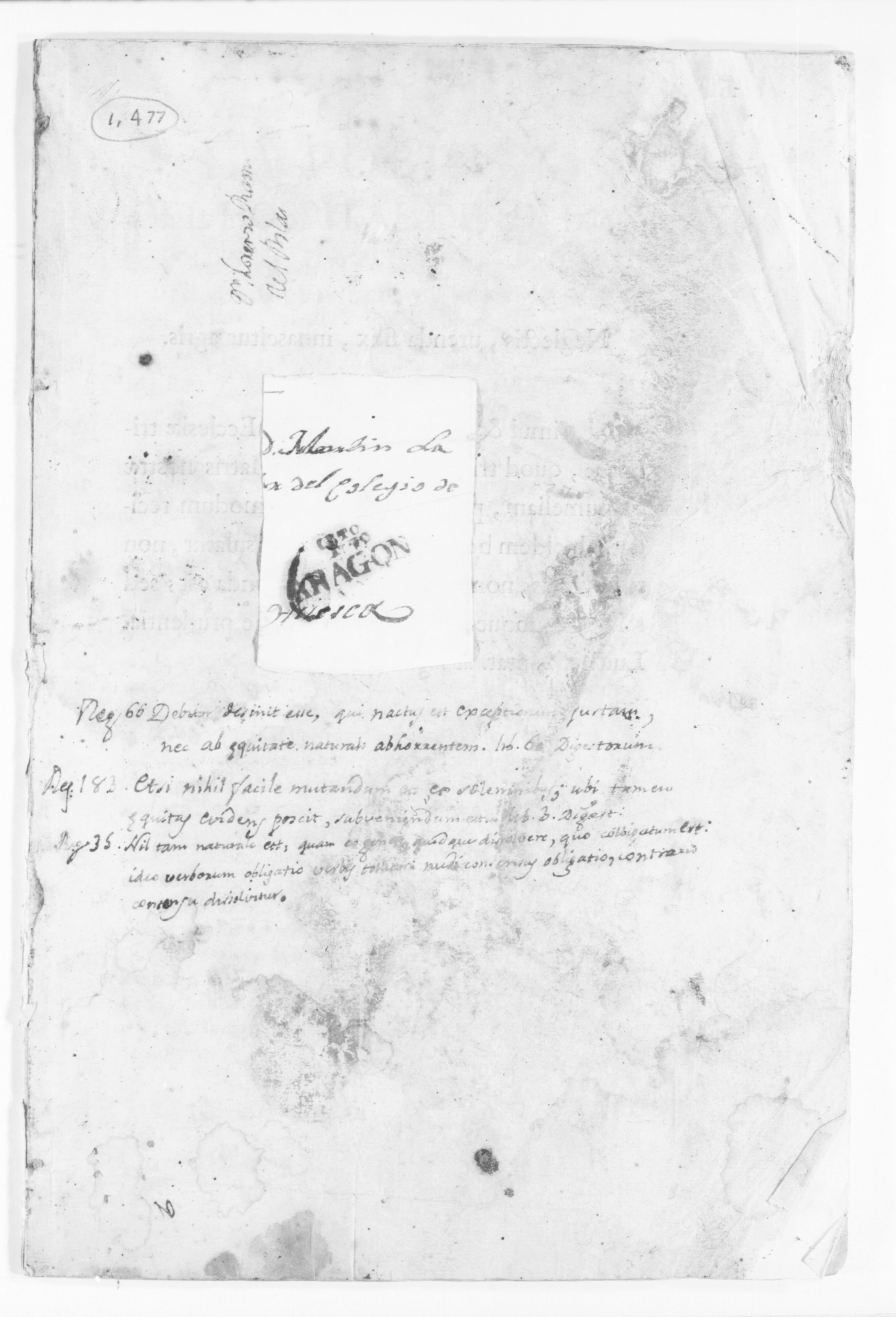Scanned image of the current content page