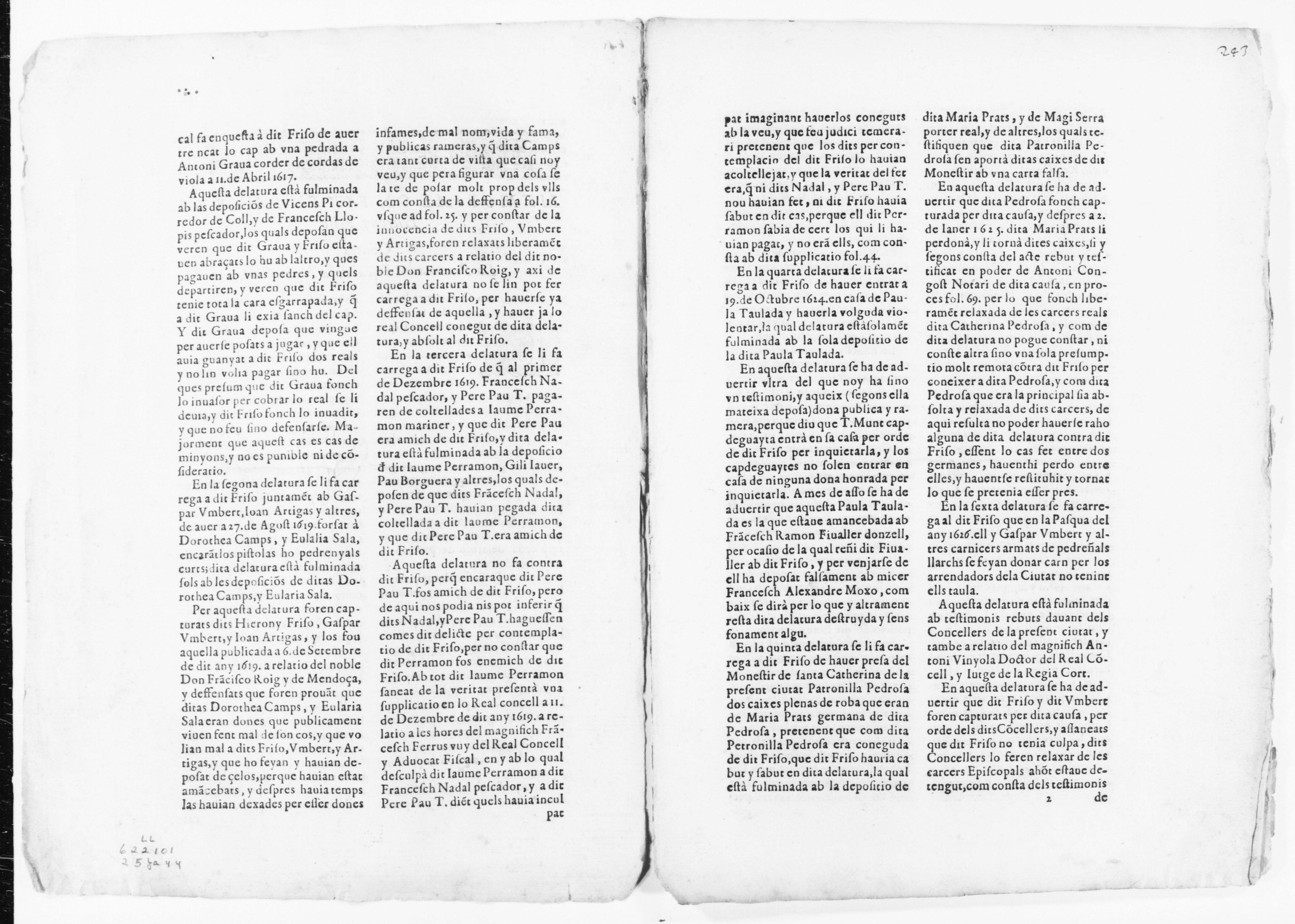 Scanned image of the current content page