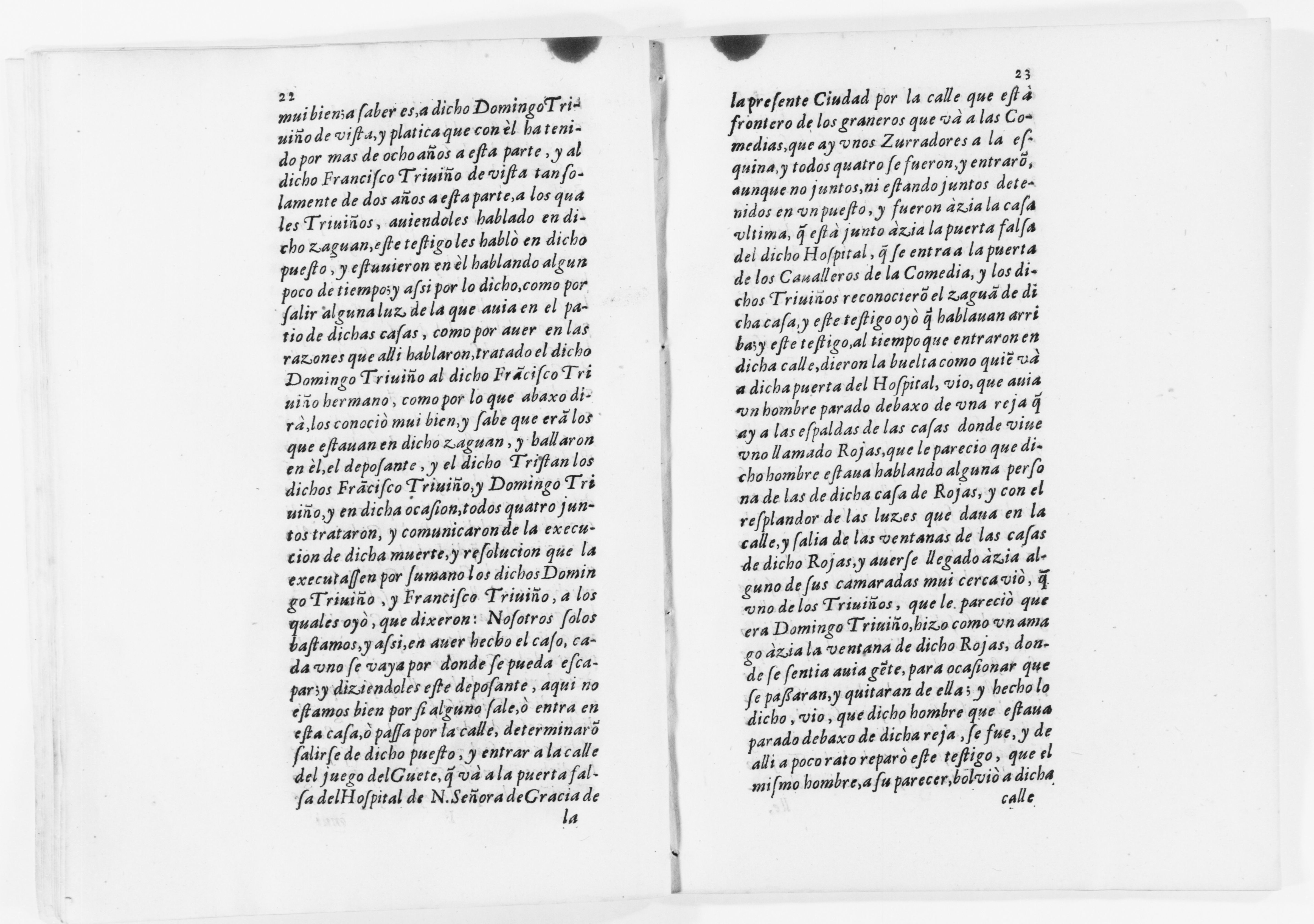Scanned image of the current content page
