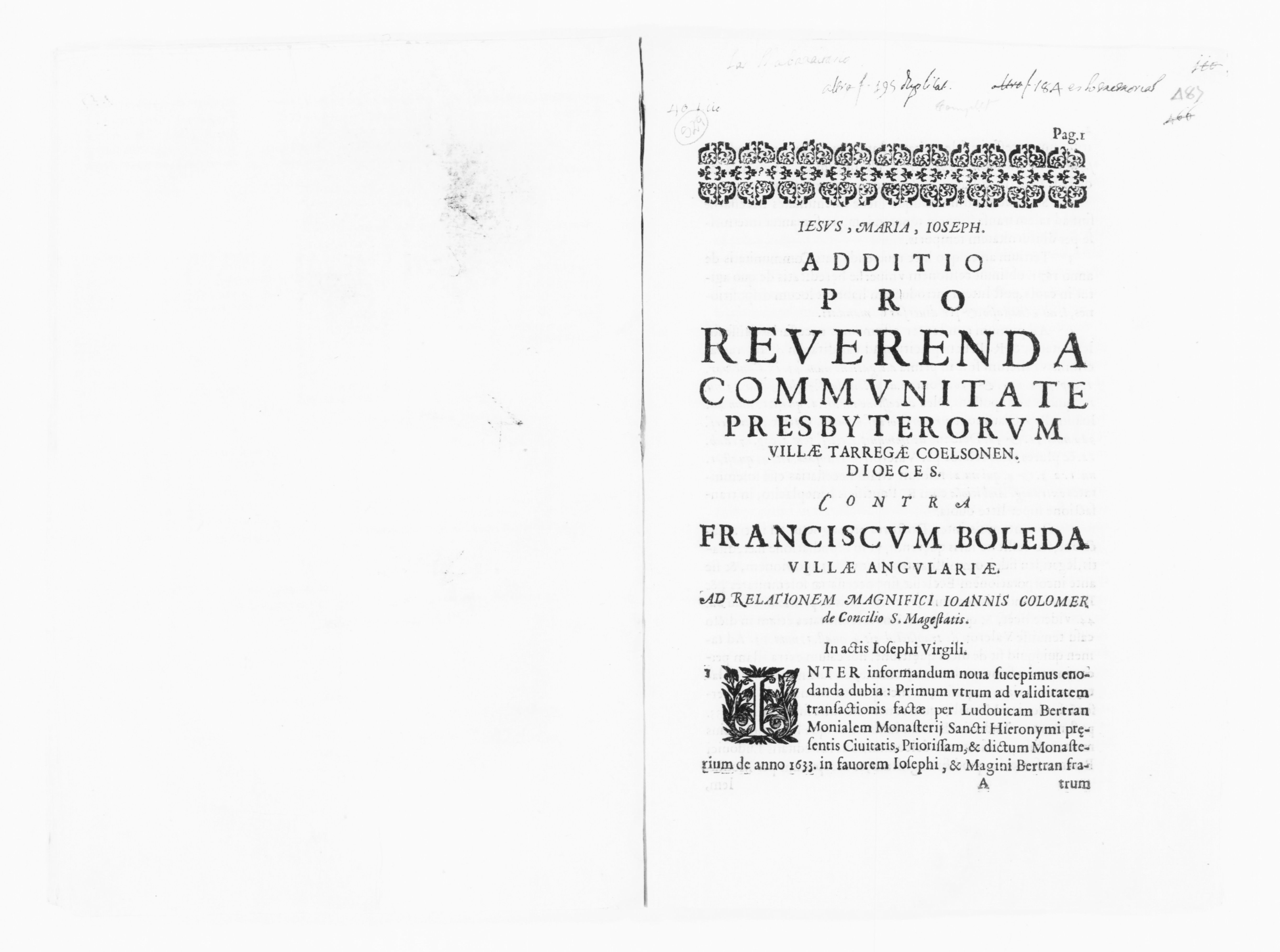 Scanned image of the current content page