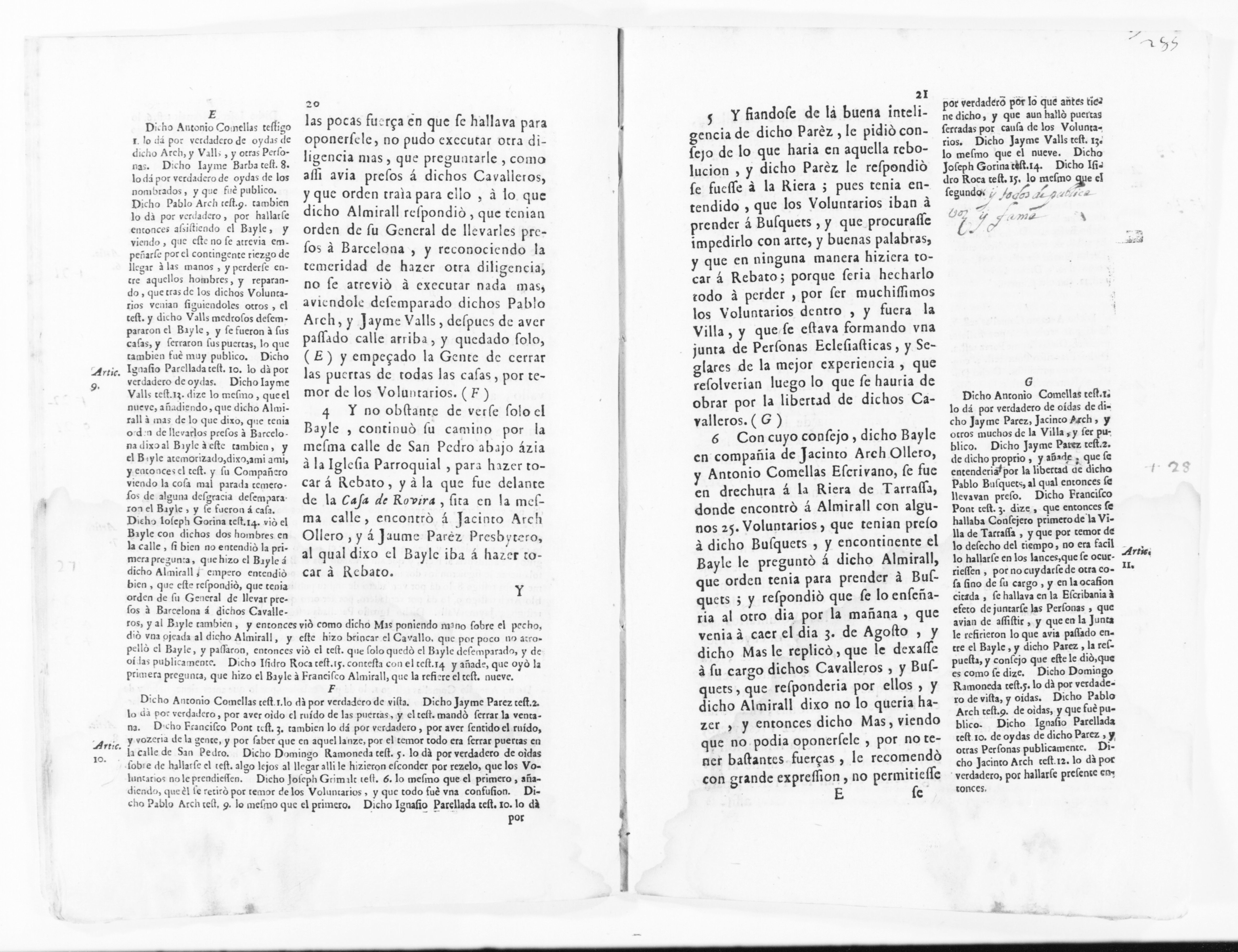 Scanned image of the current content page