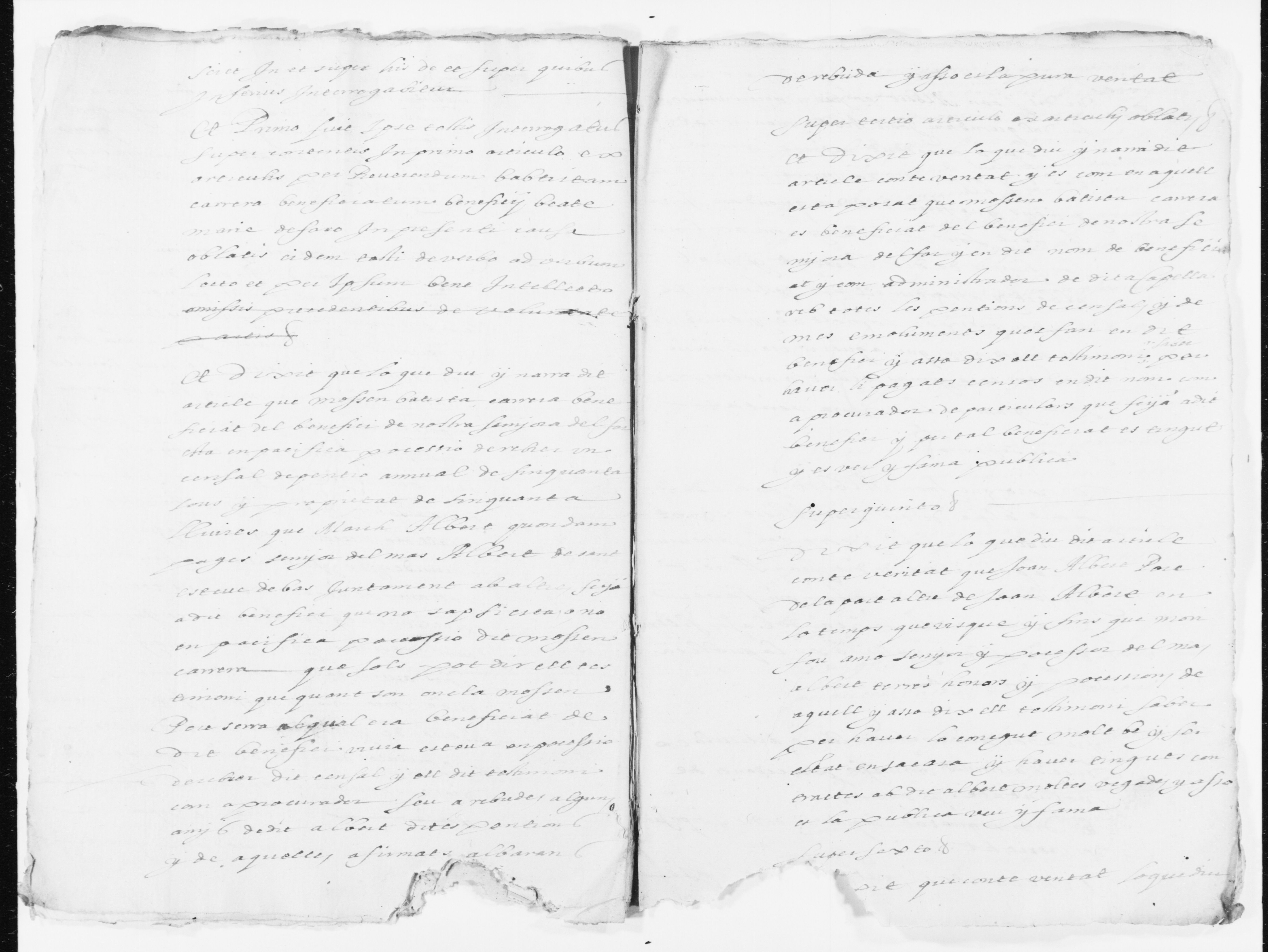Scanned image of the current content page