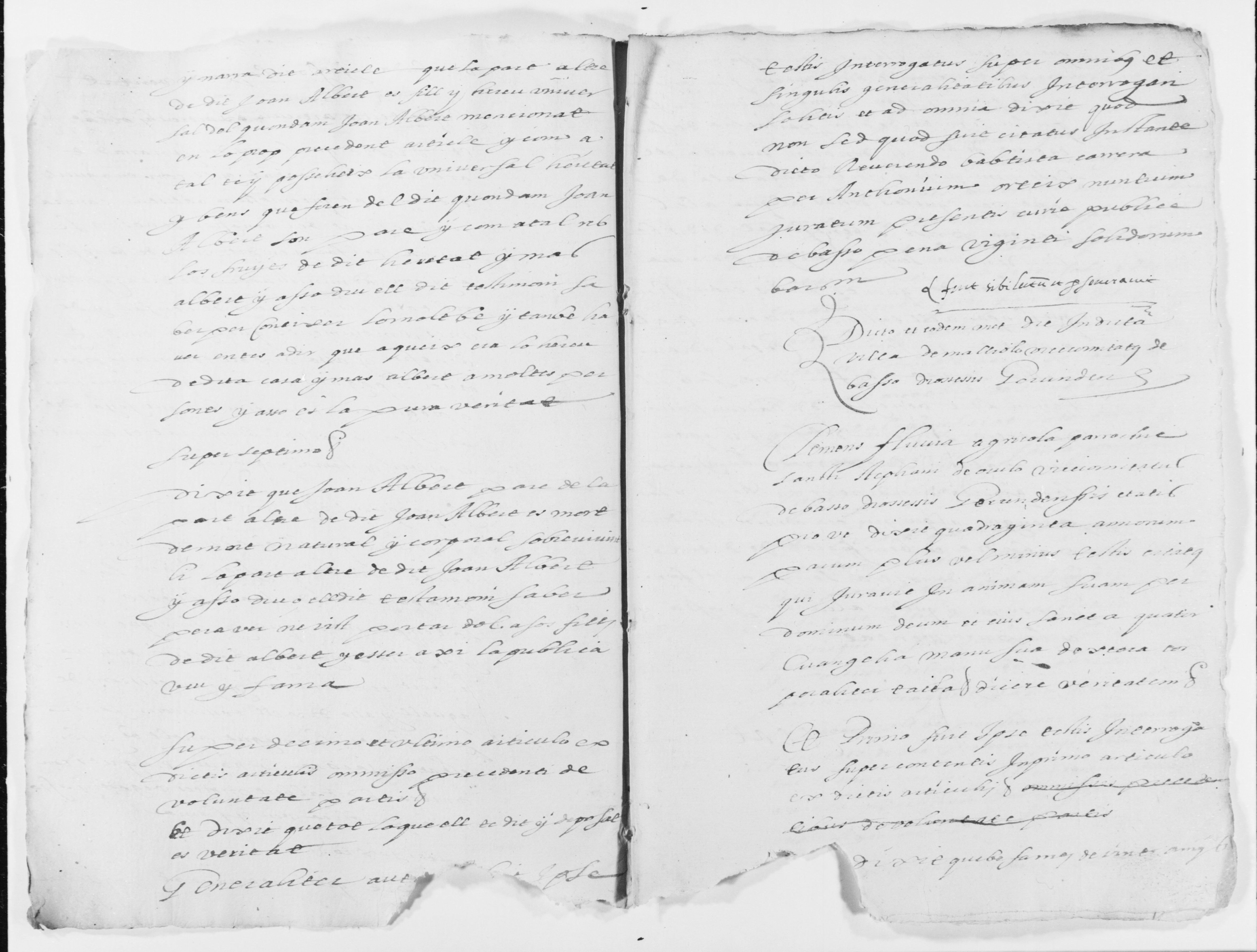 Scanned image of the current content page