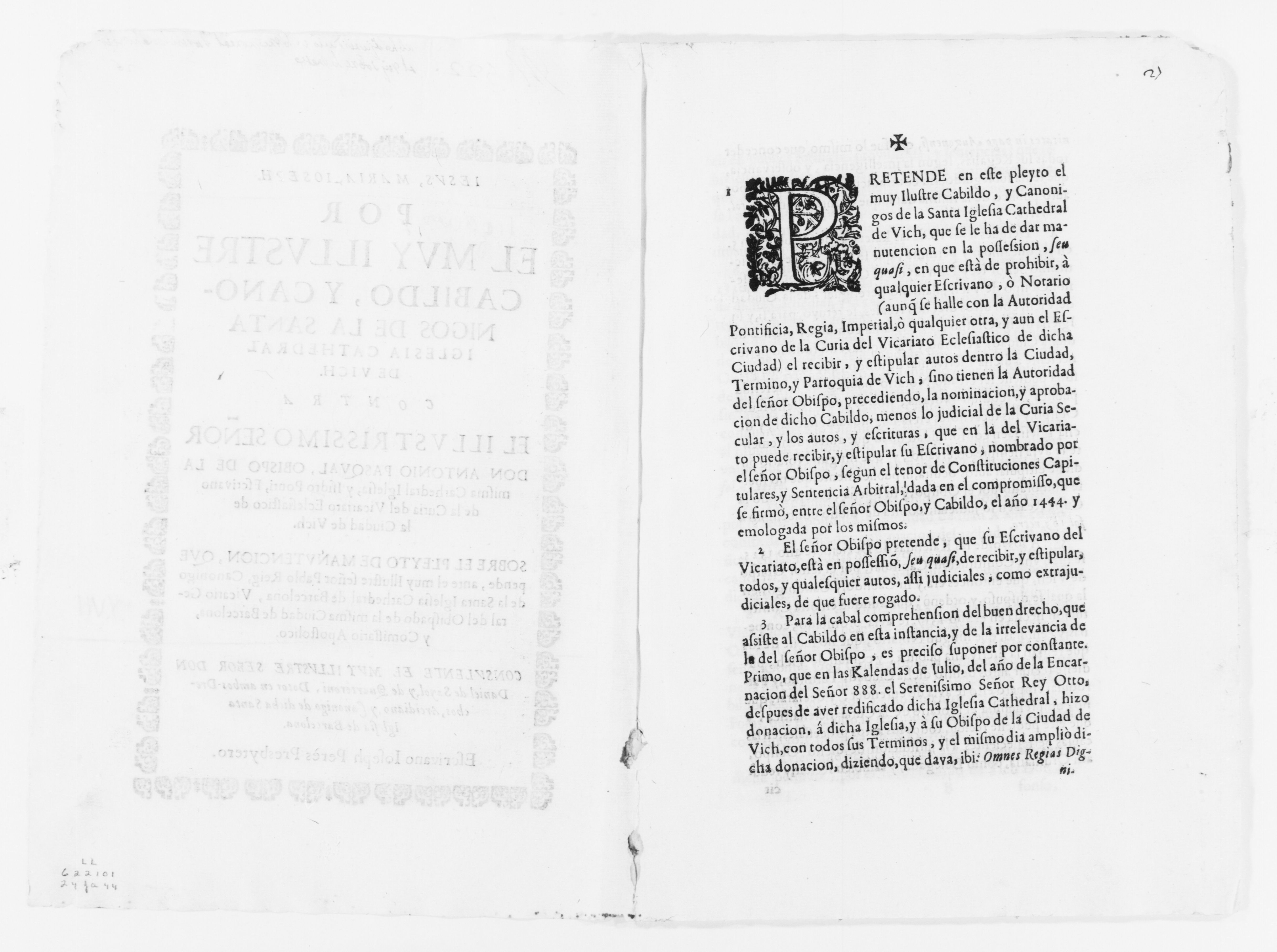 Scanned image of the current content page