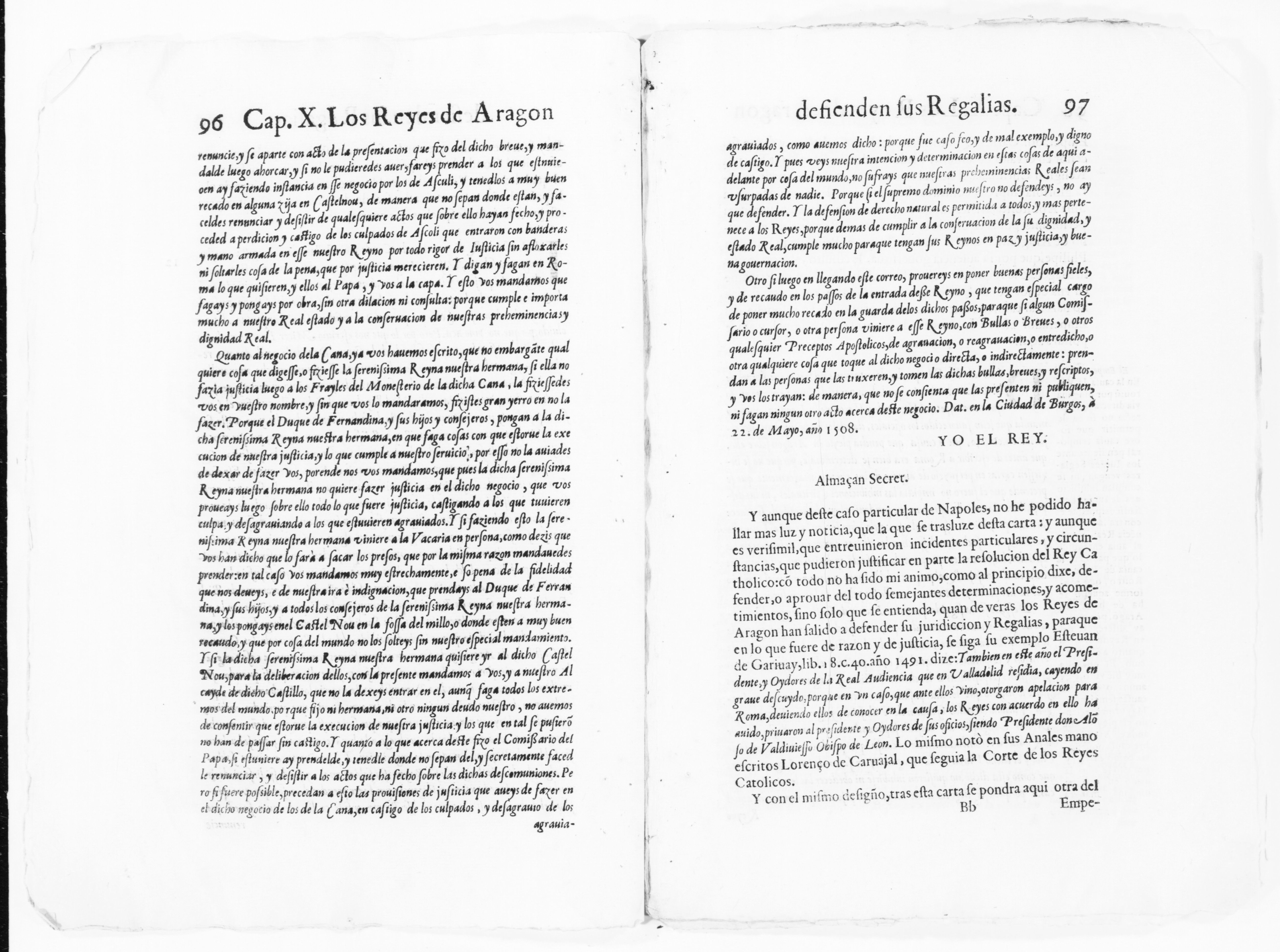 Scanned image of the current content page