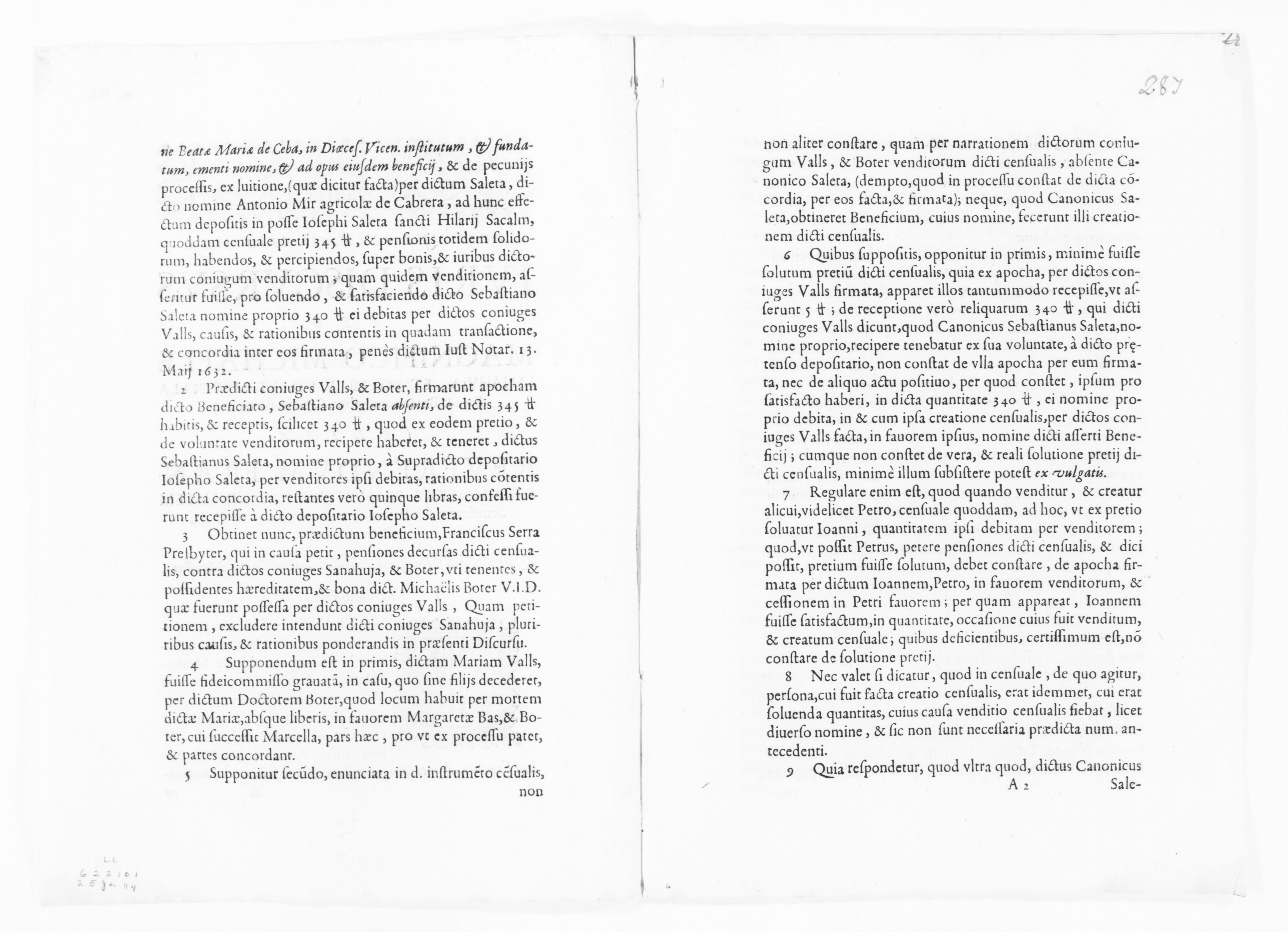 Scanned image of the current content page
