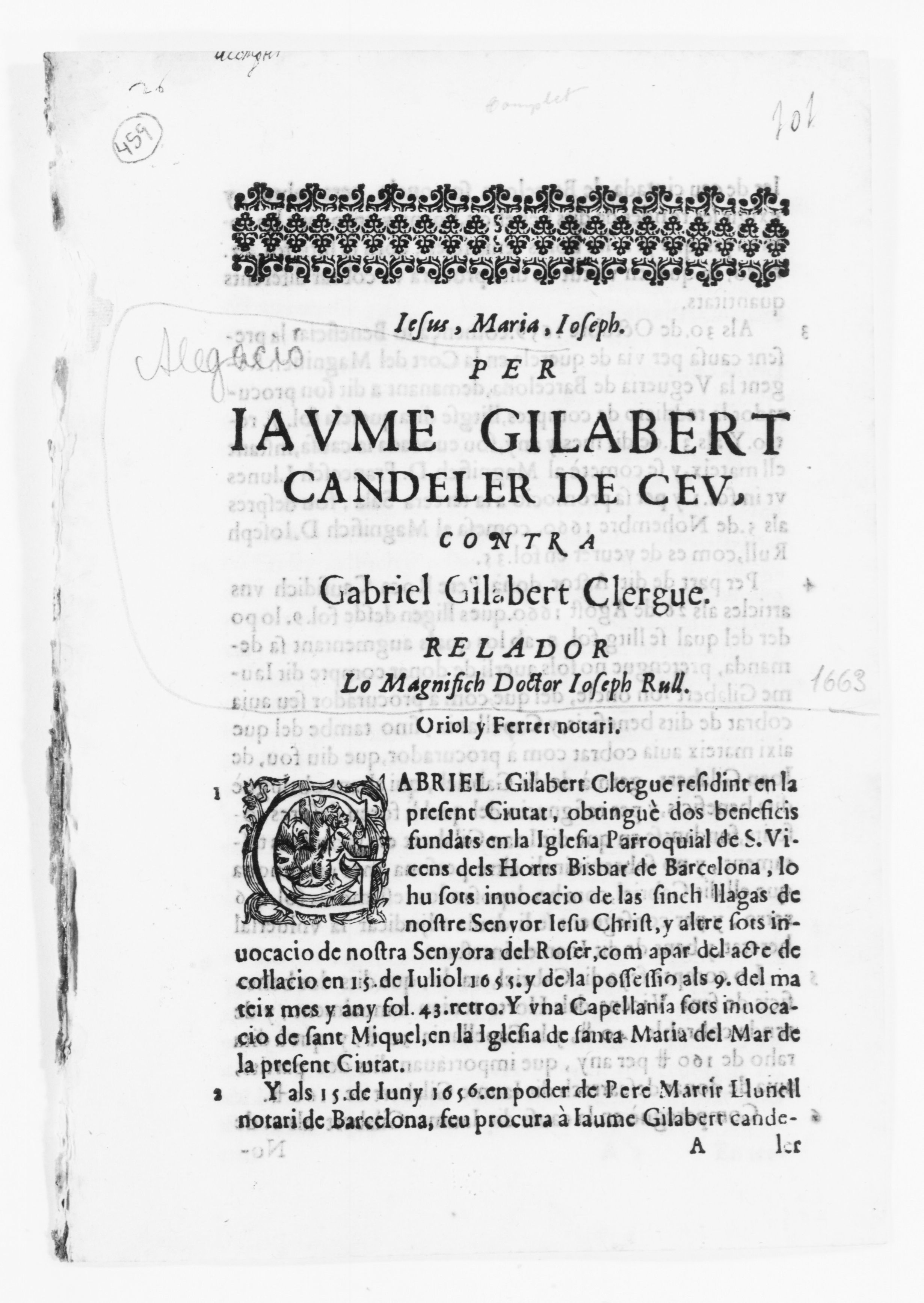 Scanned image of the current content page
