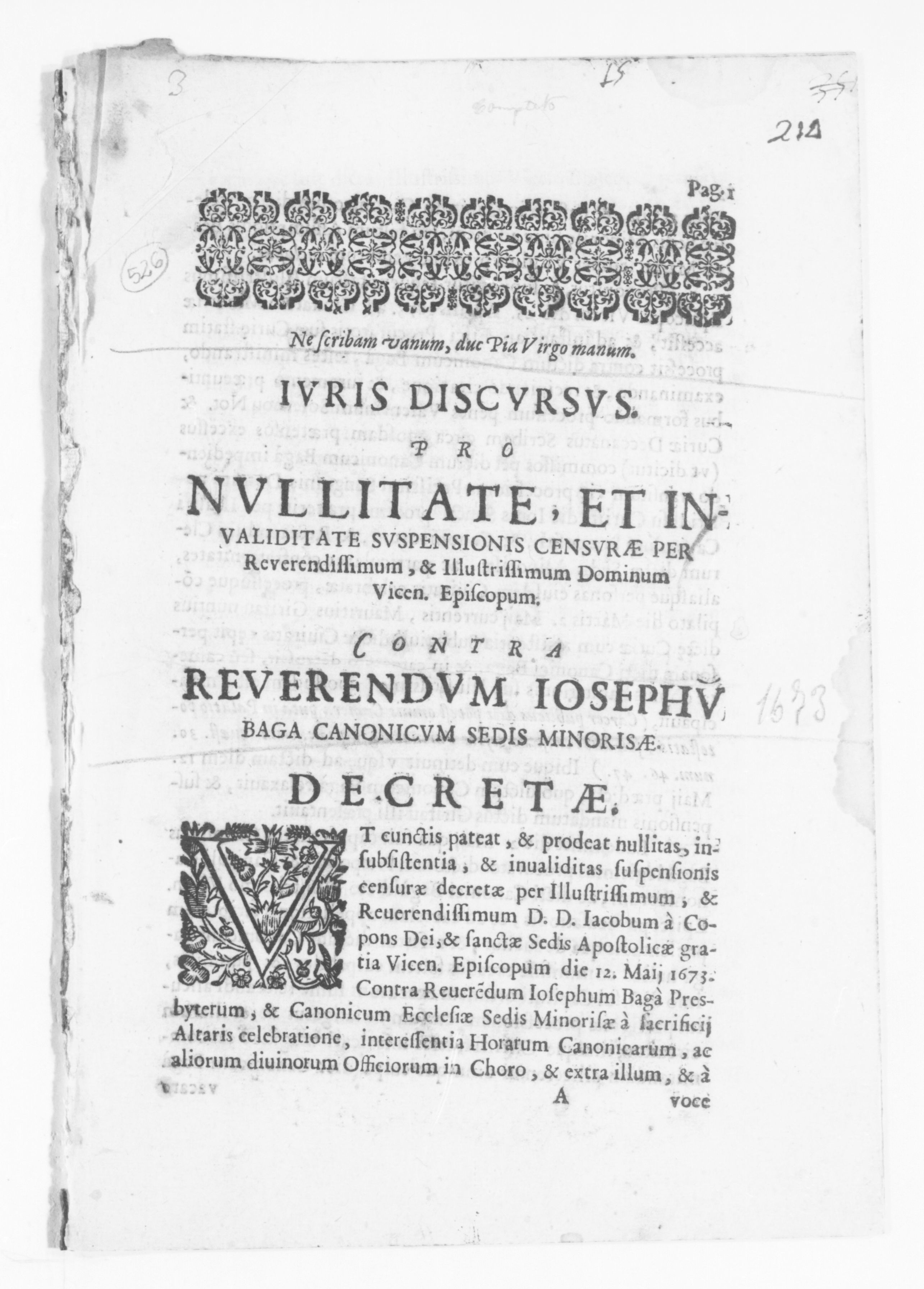 Scanned image of the current content page
