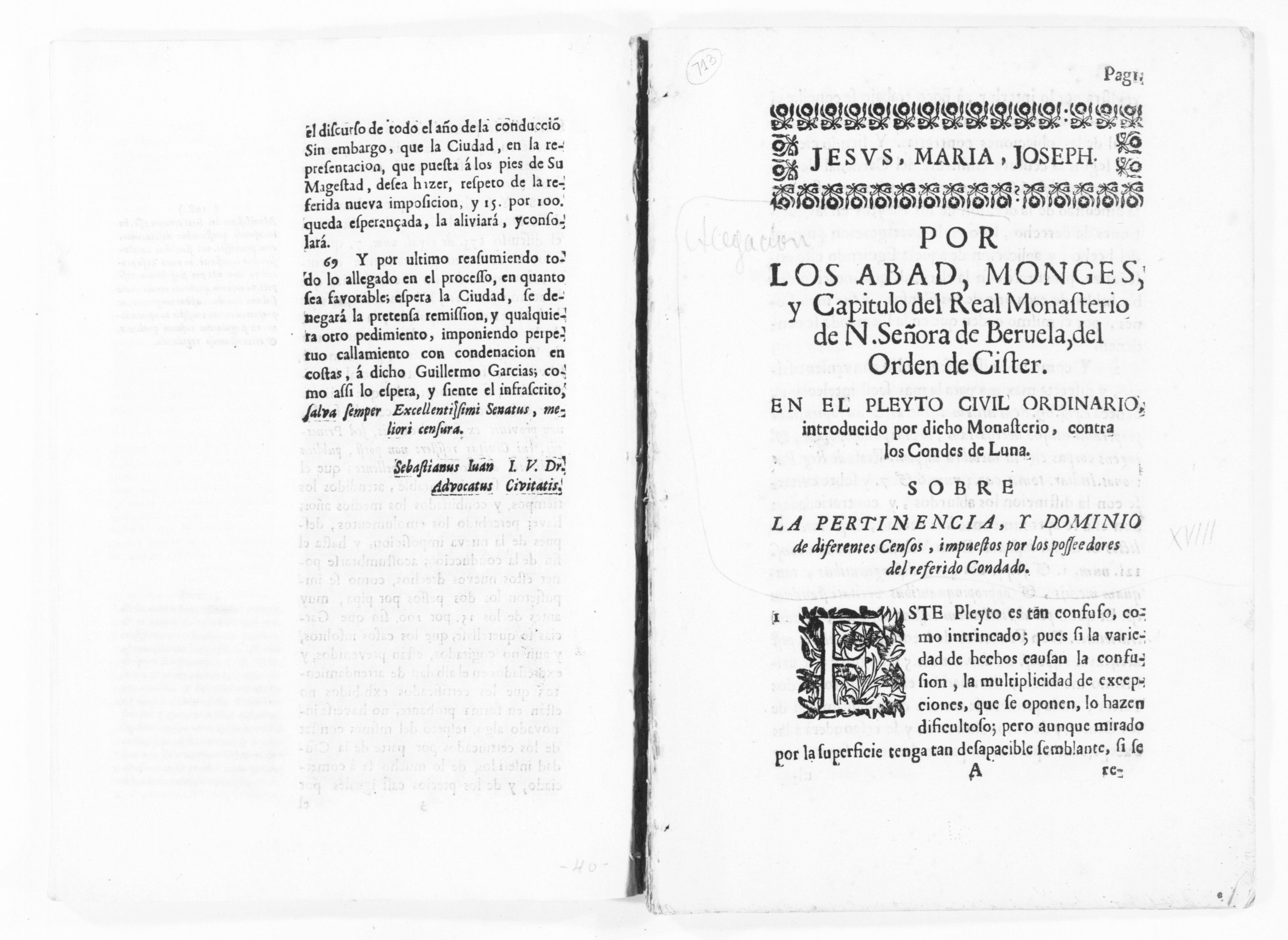 Scanned image of the current content page