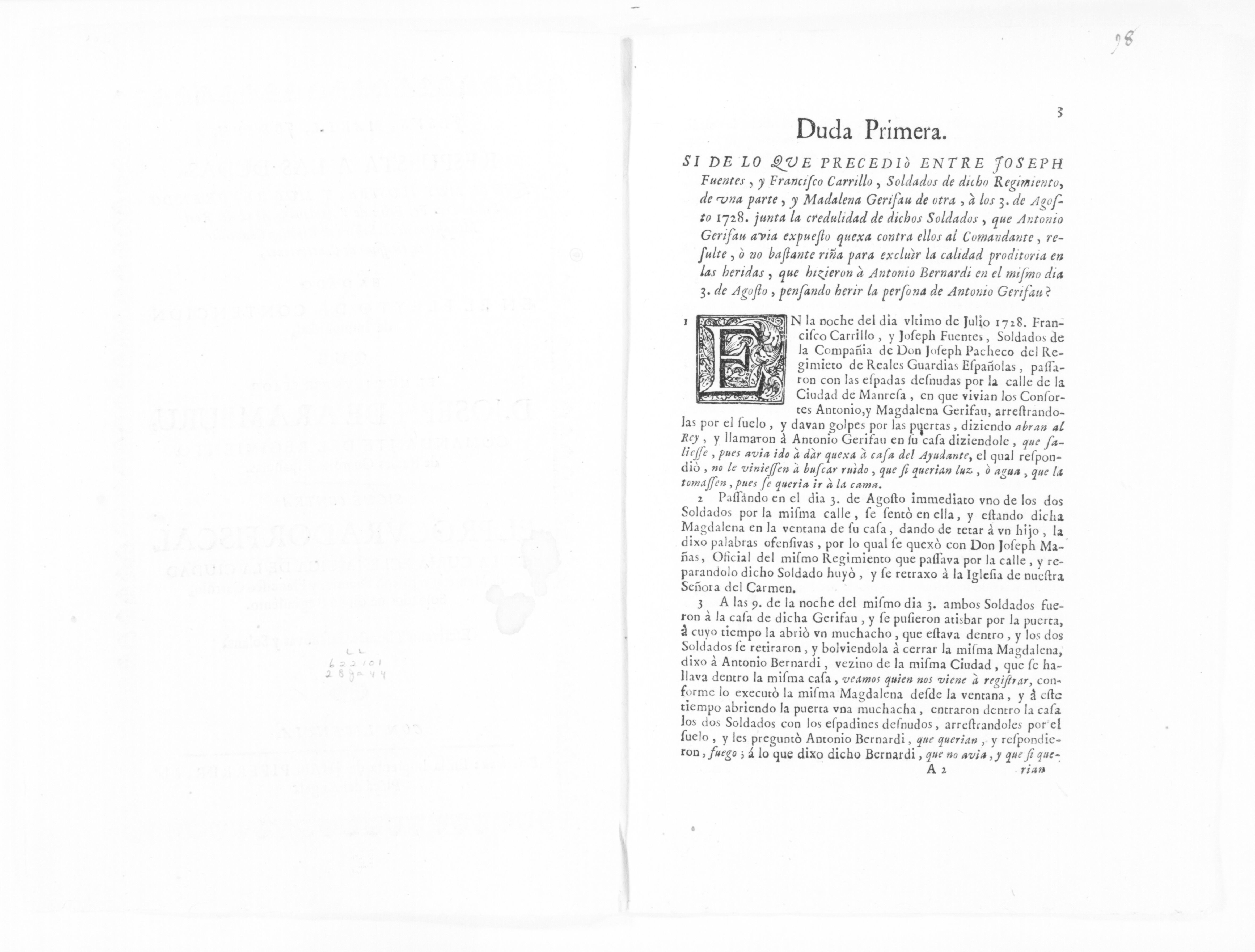 Scanned image of the current content page