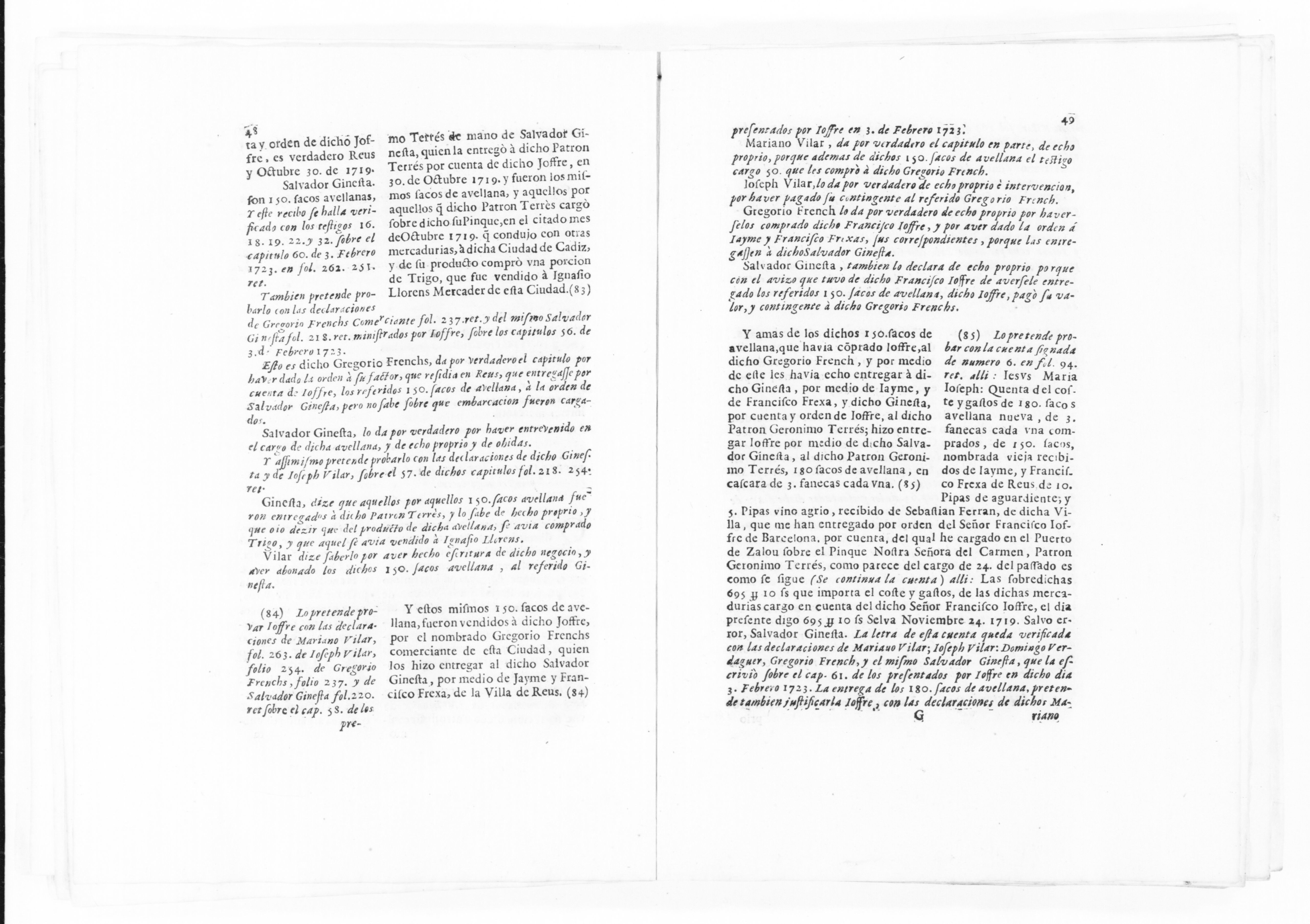 Scanned image of the current content page