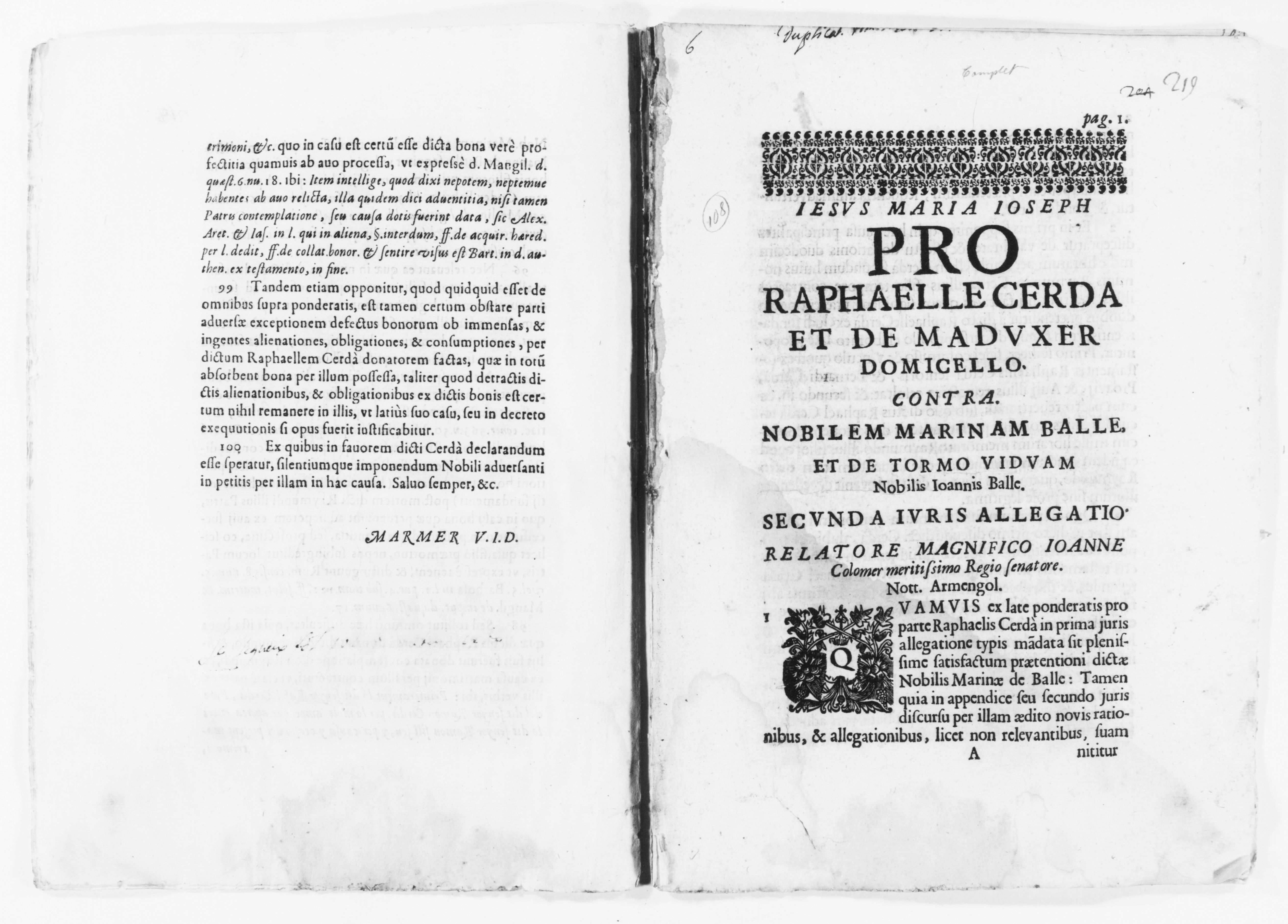 Scanned image of the current content page
