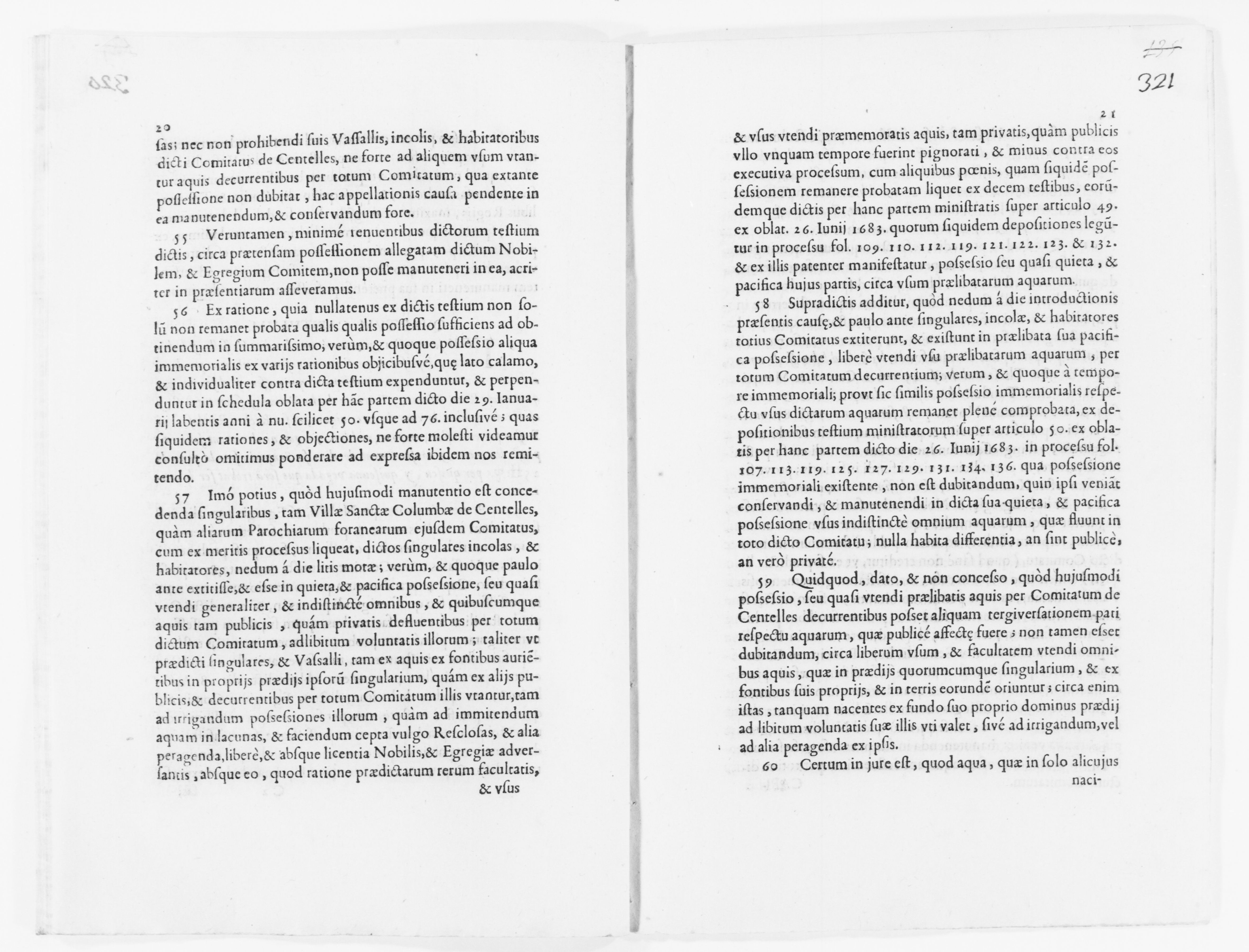 Scanned image of the current content page