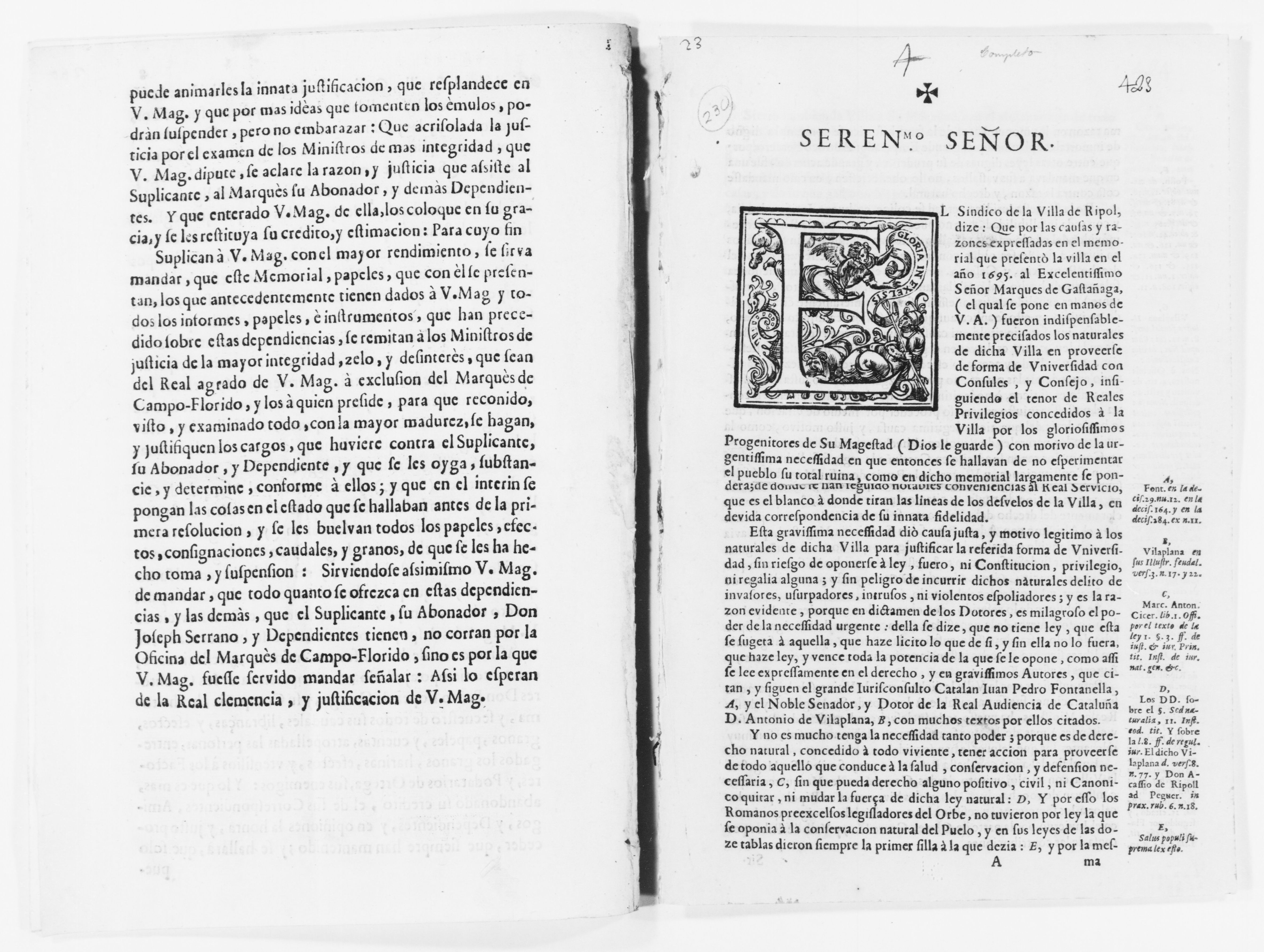 Scanned image of the current content page