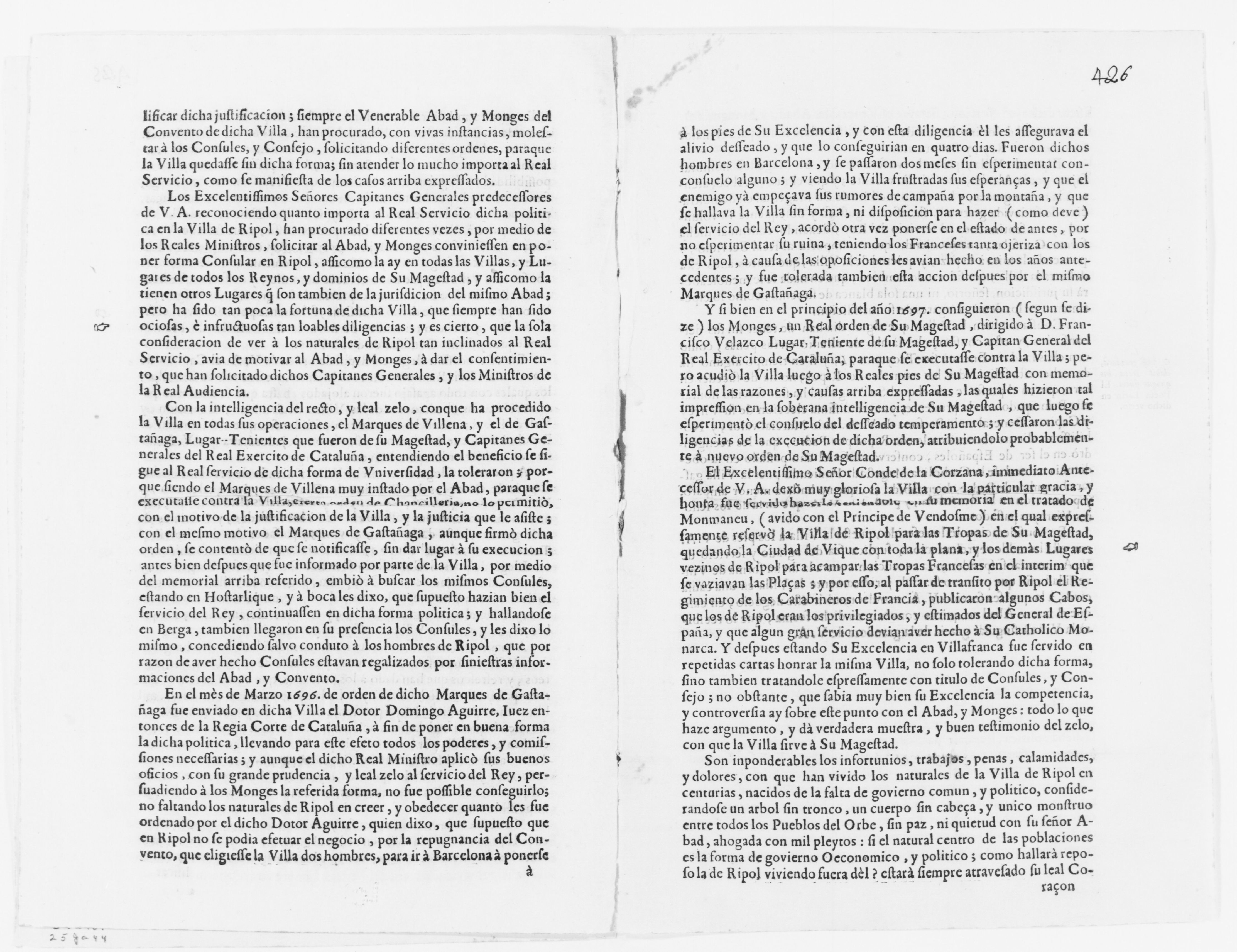 Scanned image of the current content page