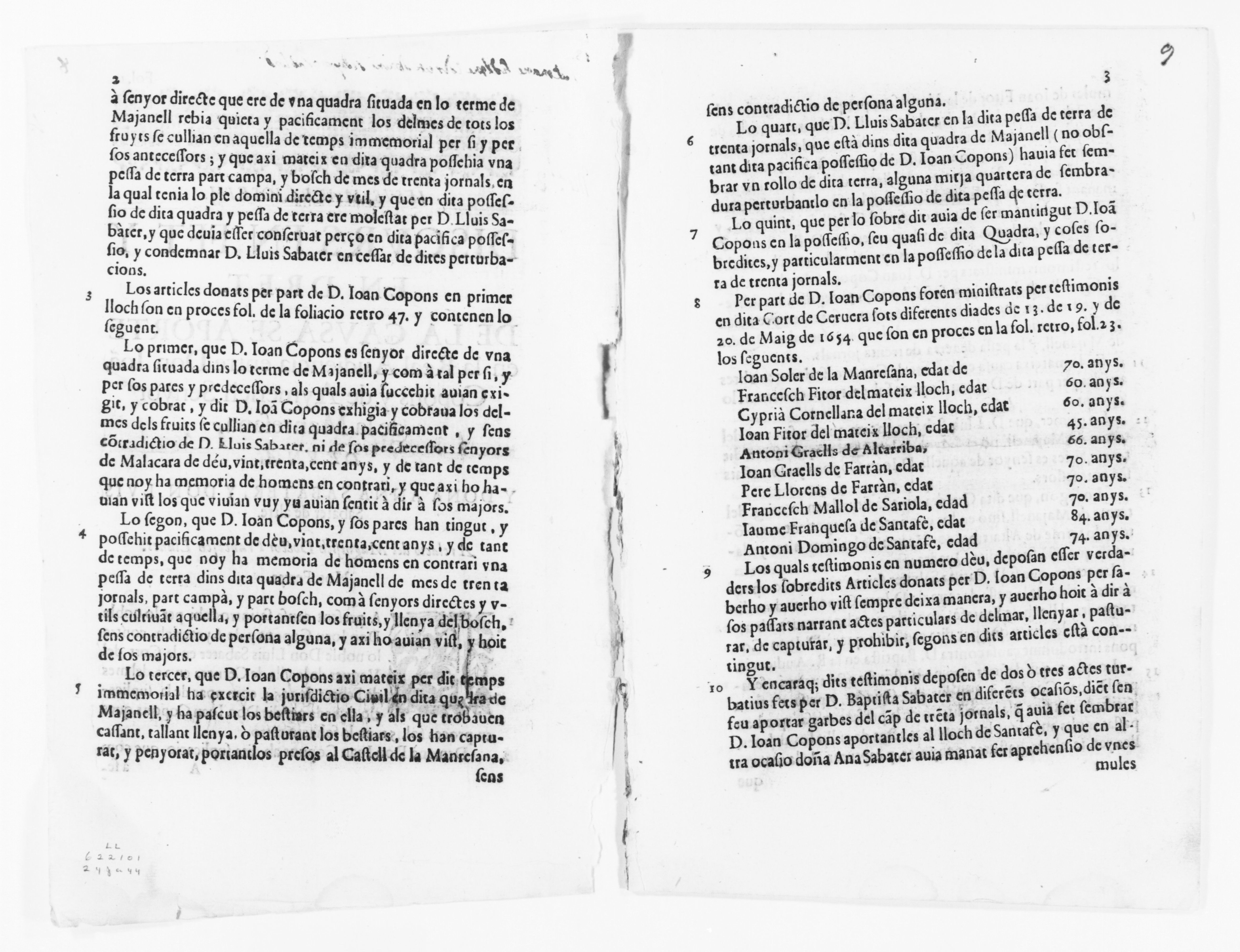 Scanned image of the current content page