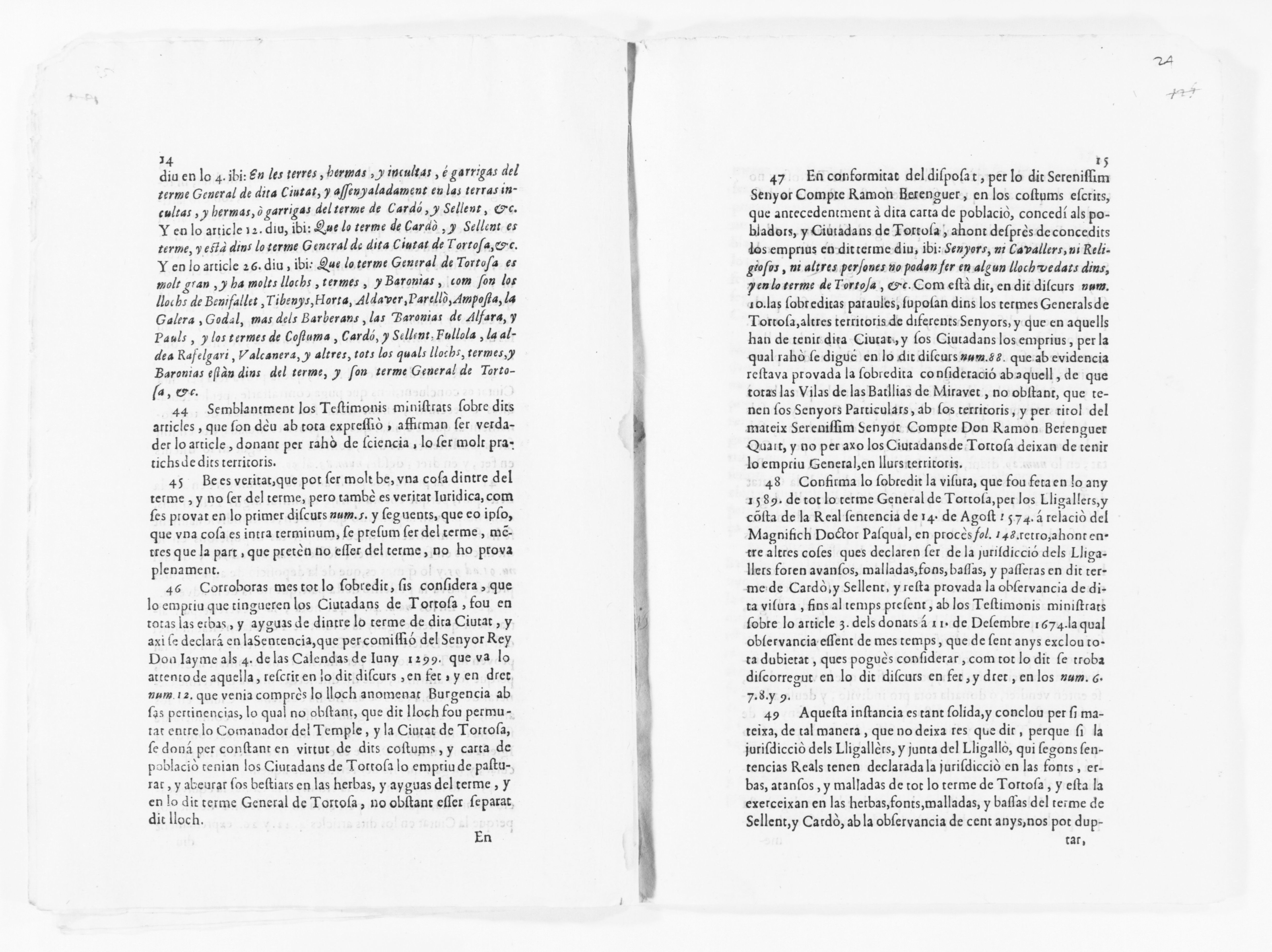 Scanned image of the current content page