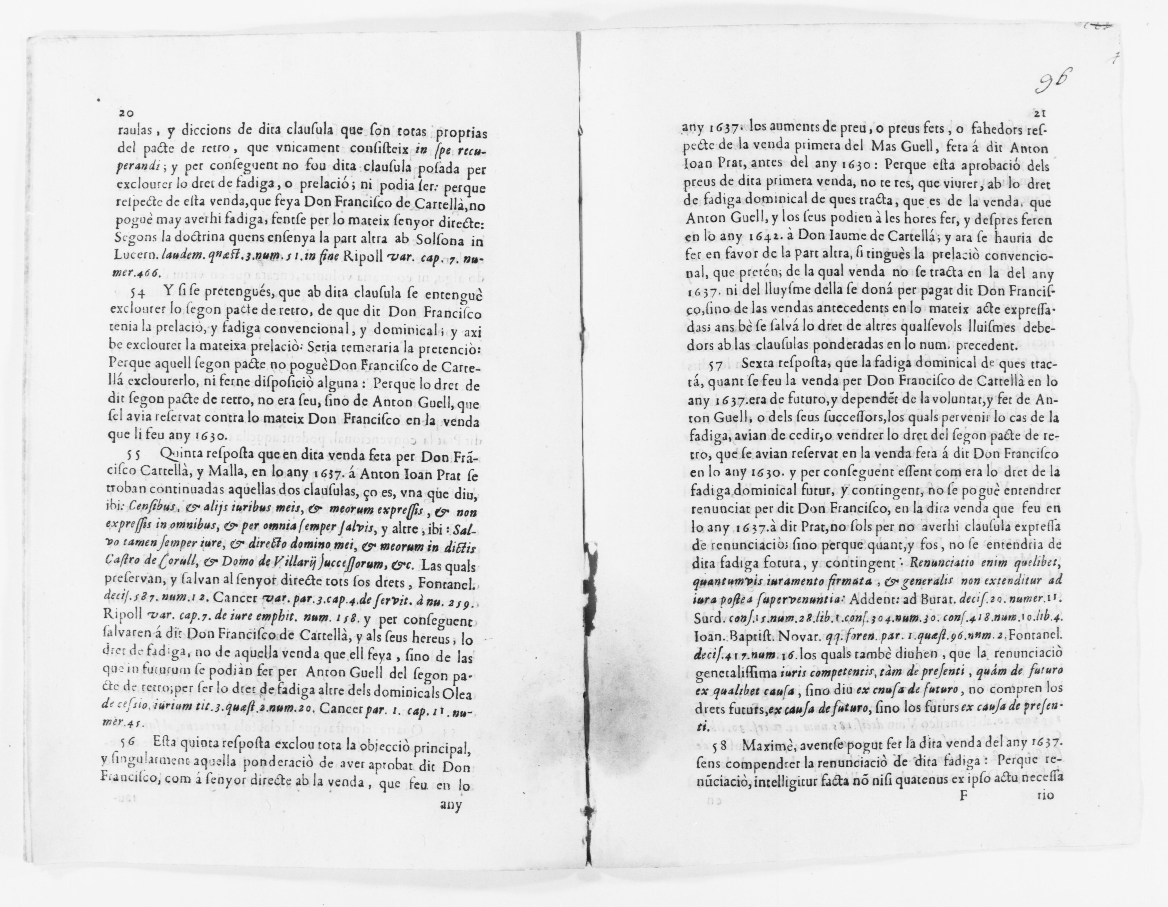 Scanned image of the current content page