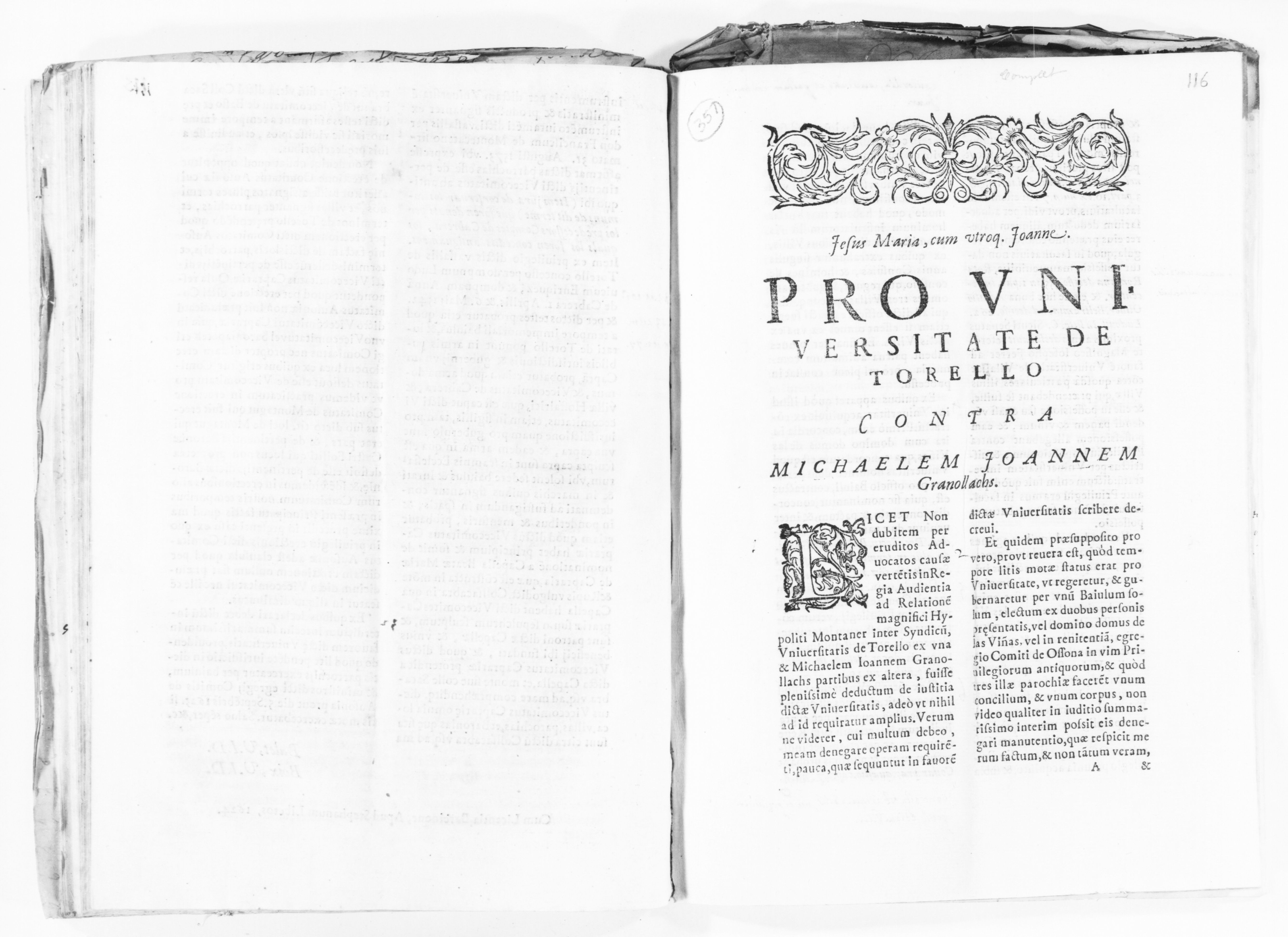 Scanned image of the current content page