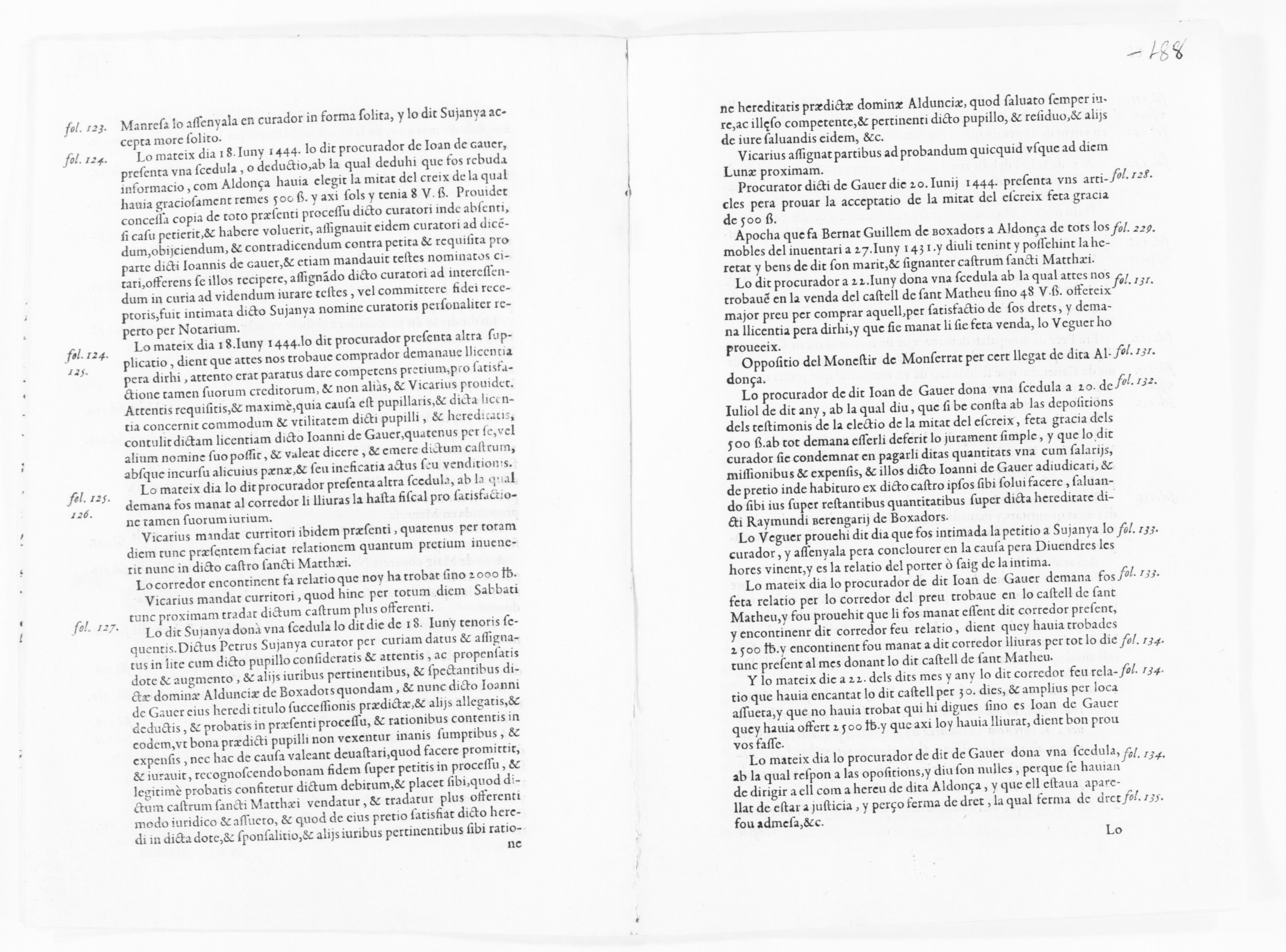 Scanned image of the current content page