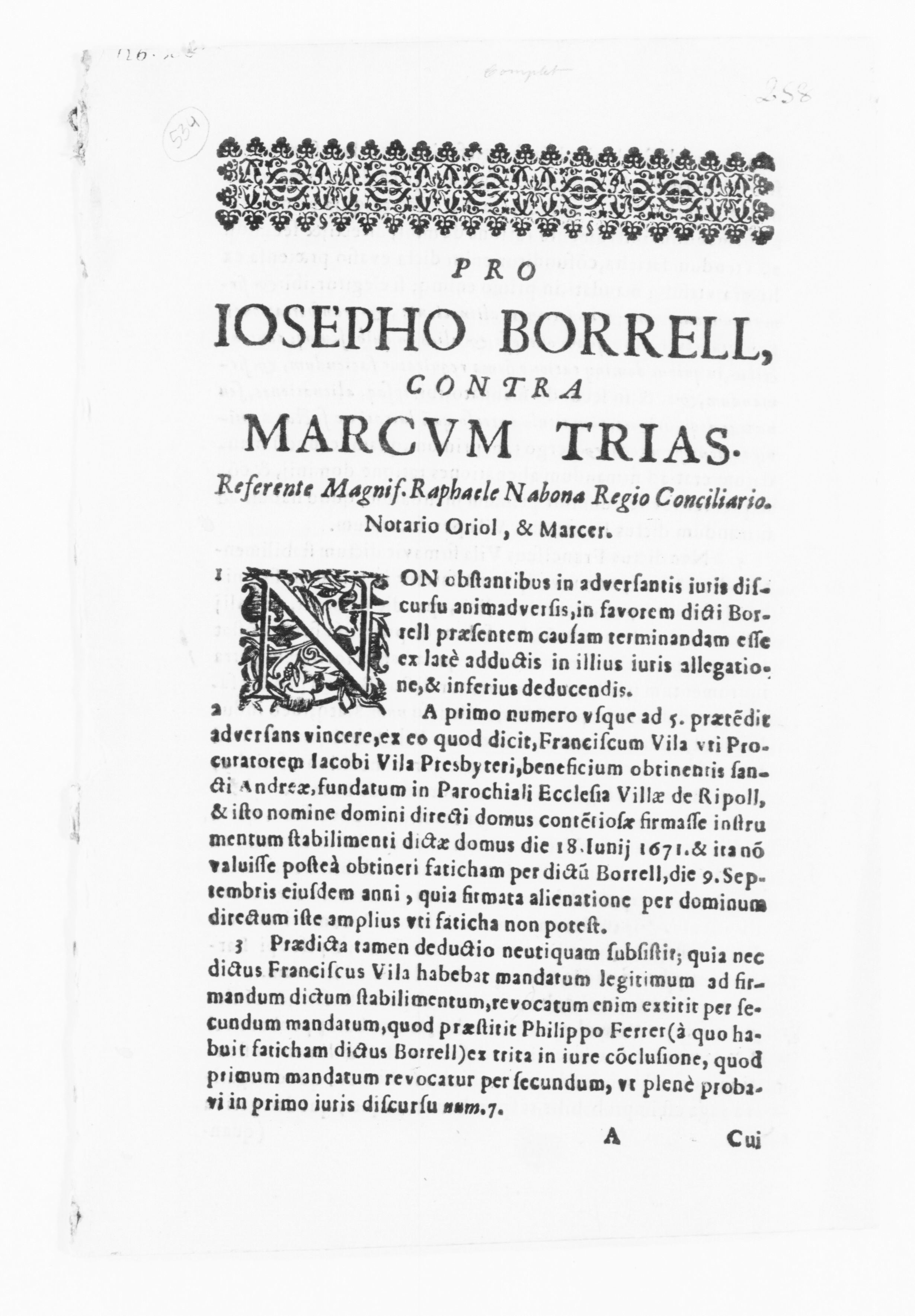 Scanned image of the current content page