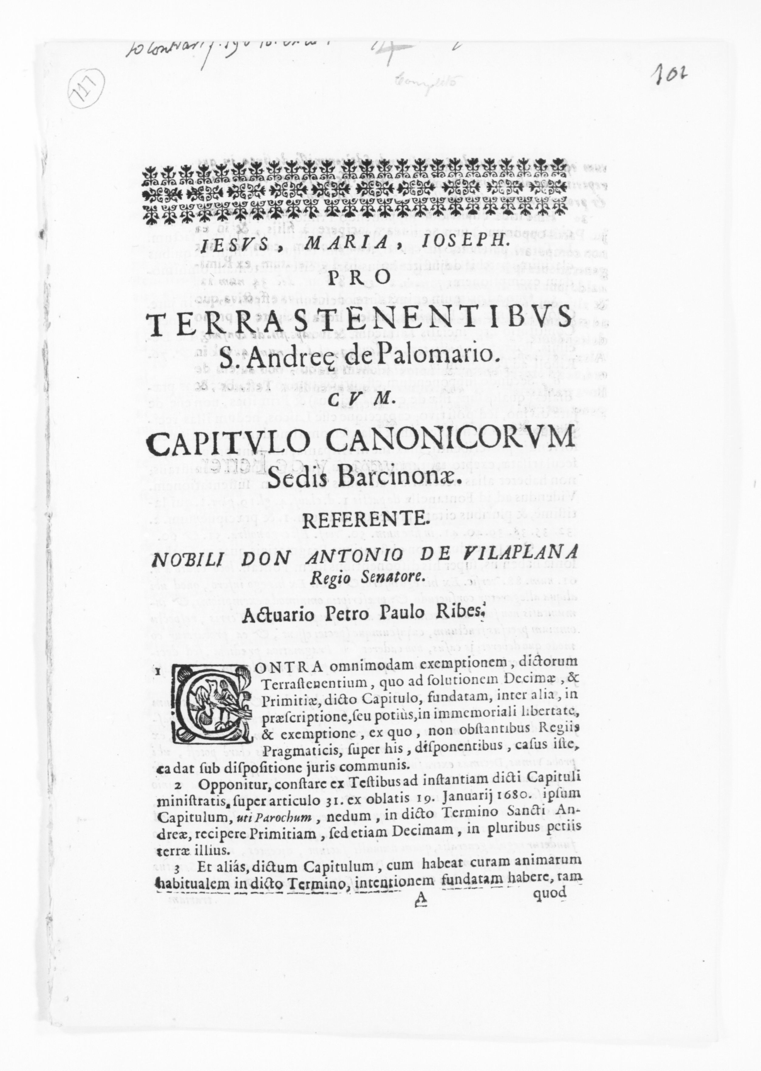 Scanned image of the current content page