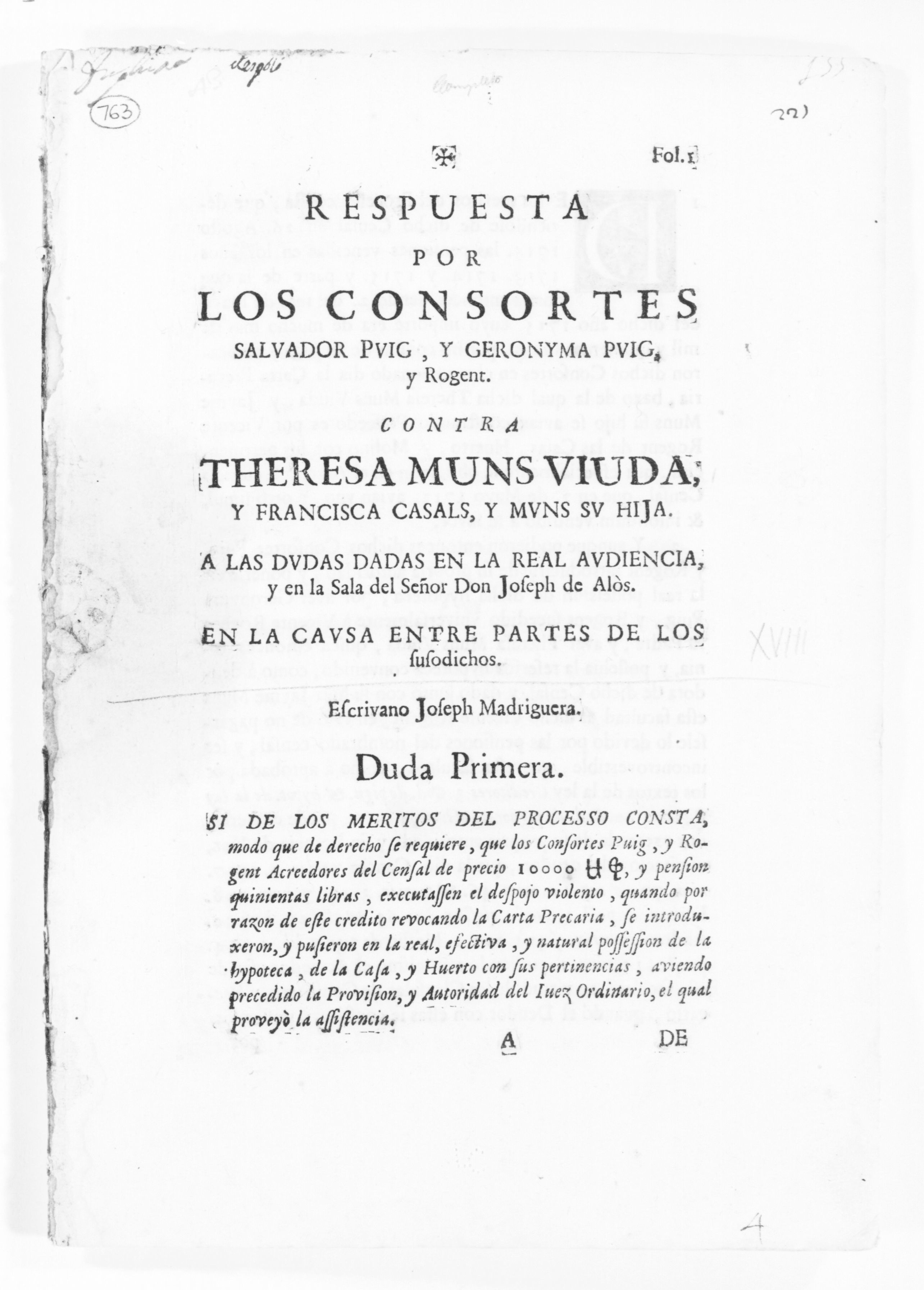 Scanned image of the current content page