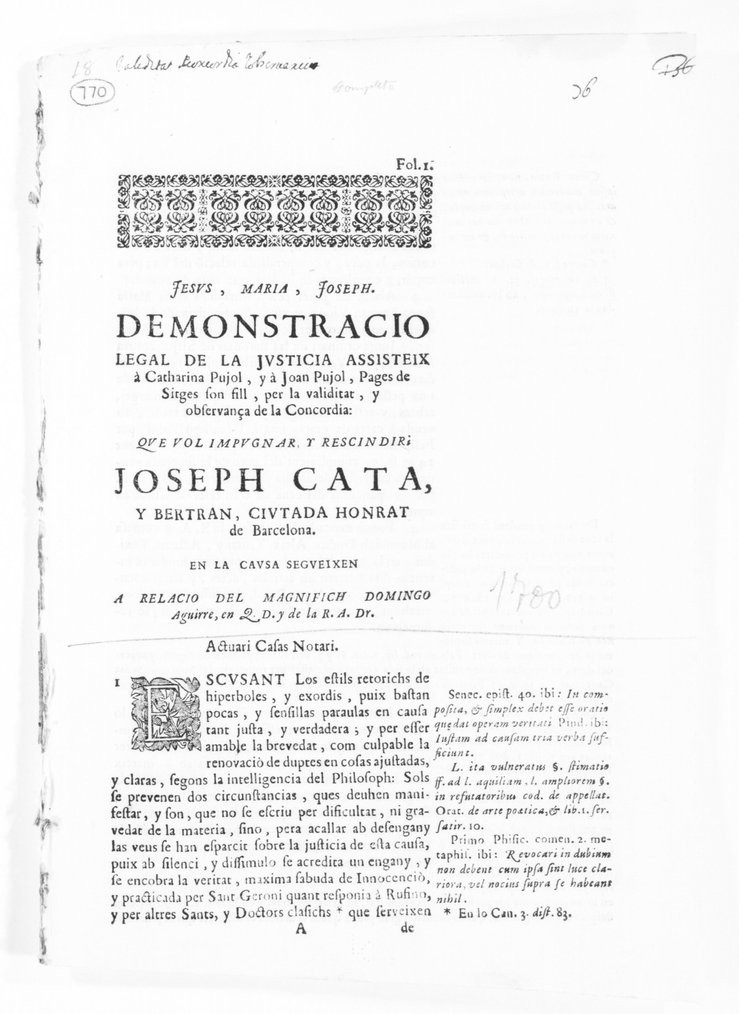 Scanned image of the current content page