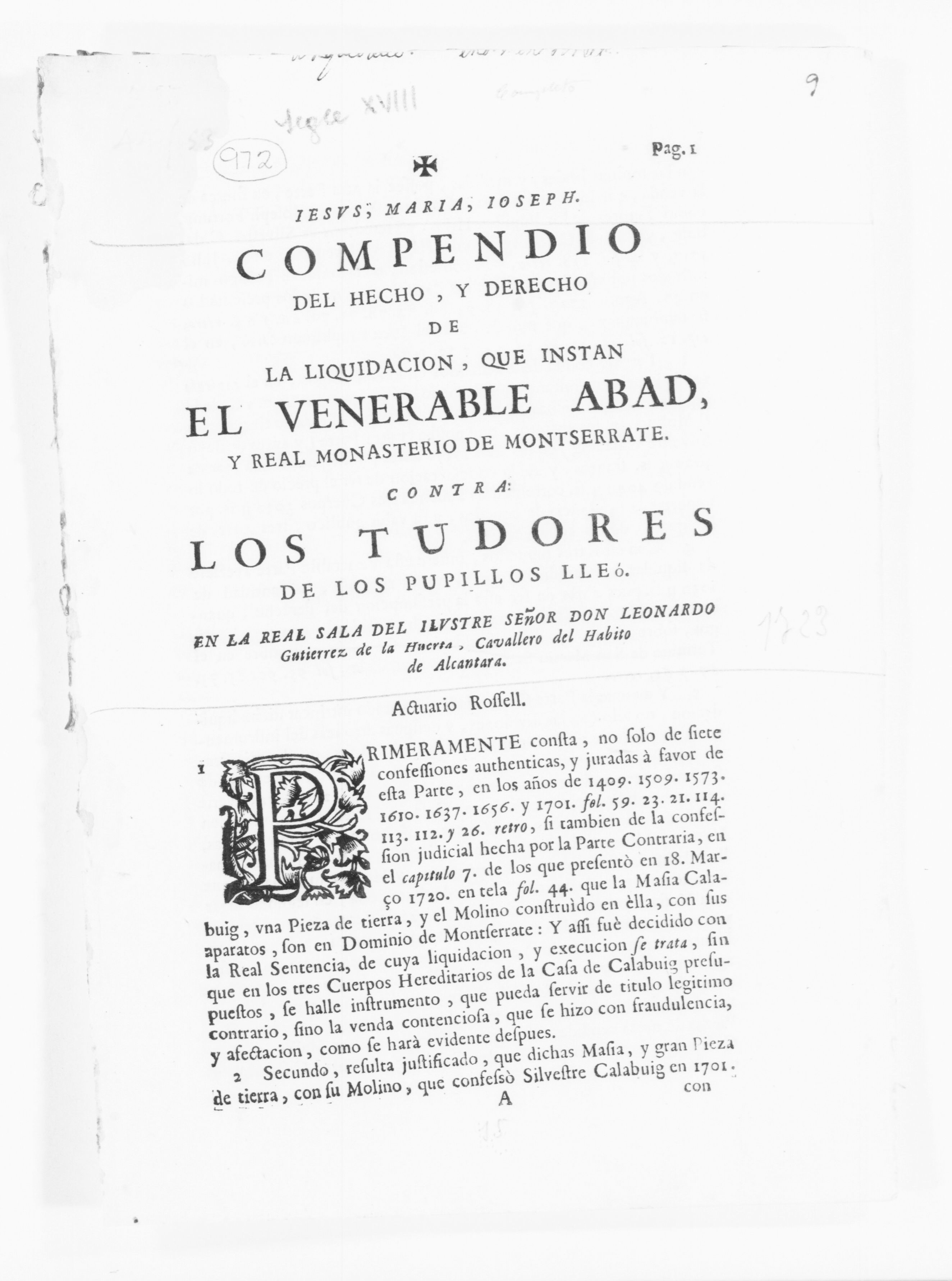 Scanned image of the current content page