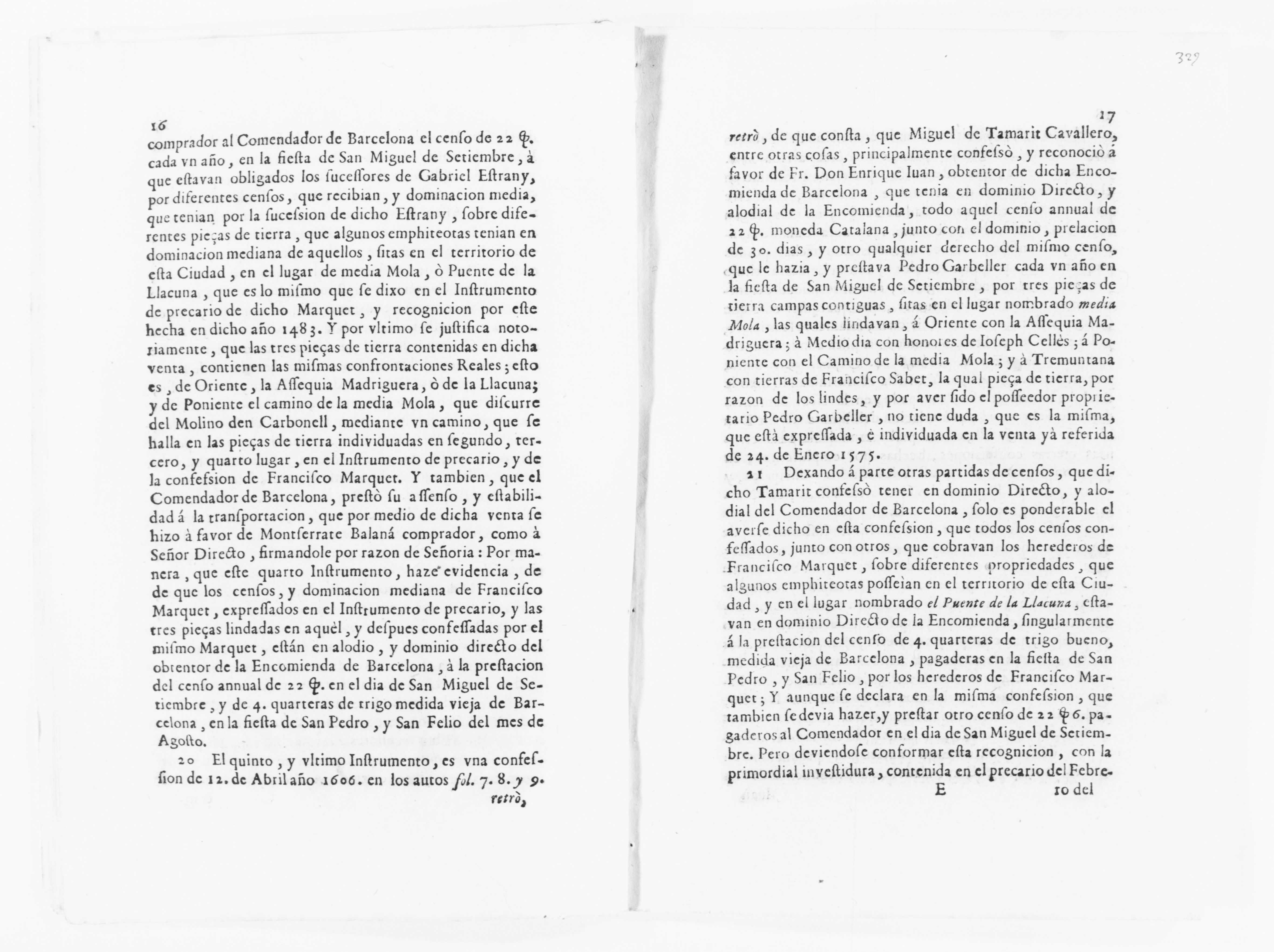 Scanned image of the current content page