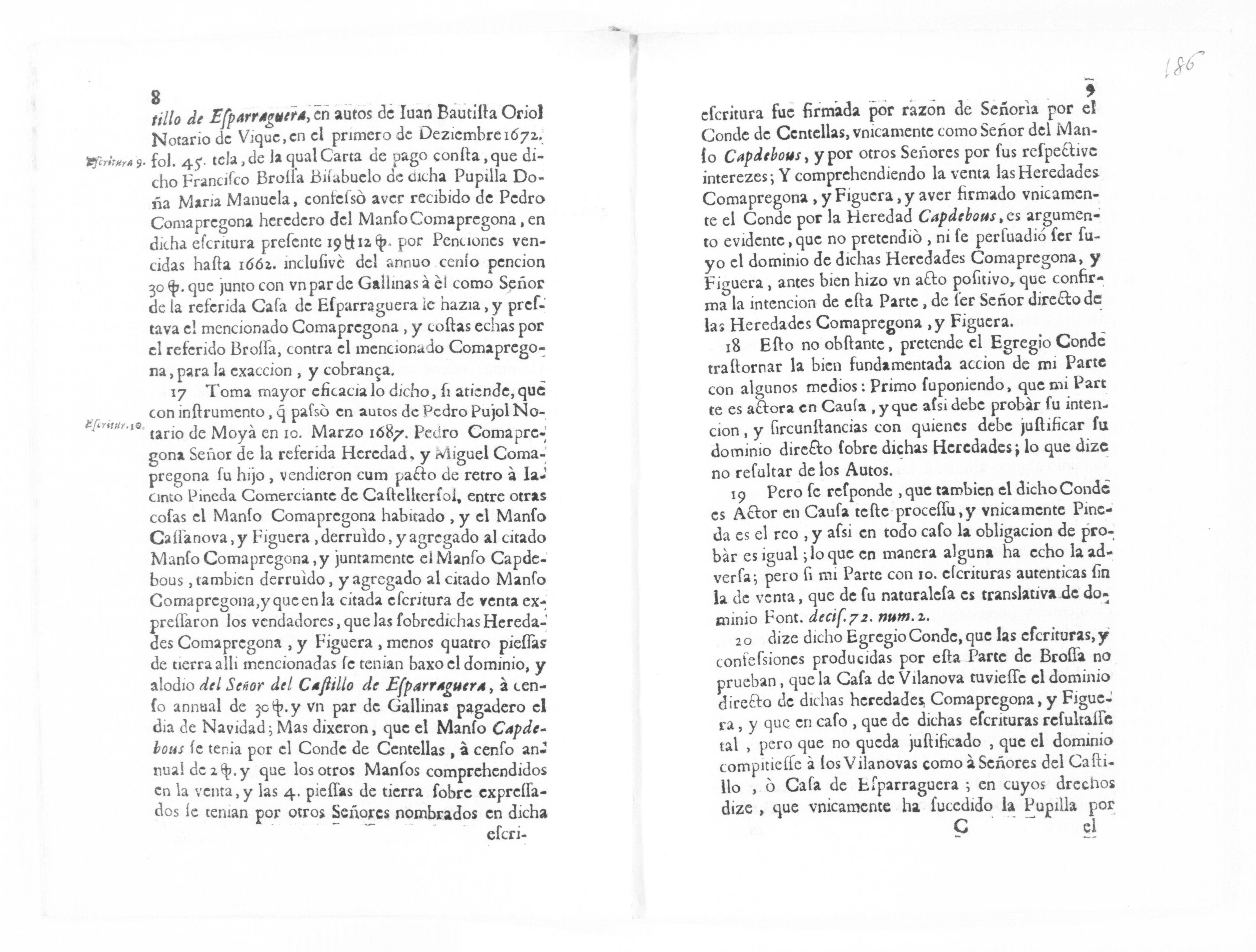 Scanned image of the current content page