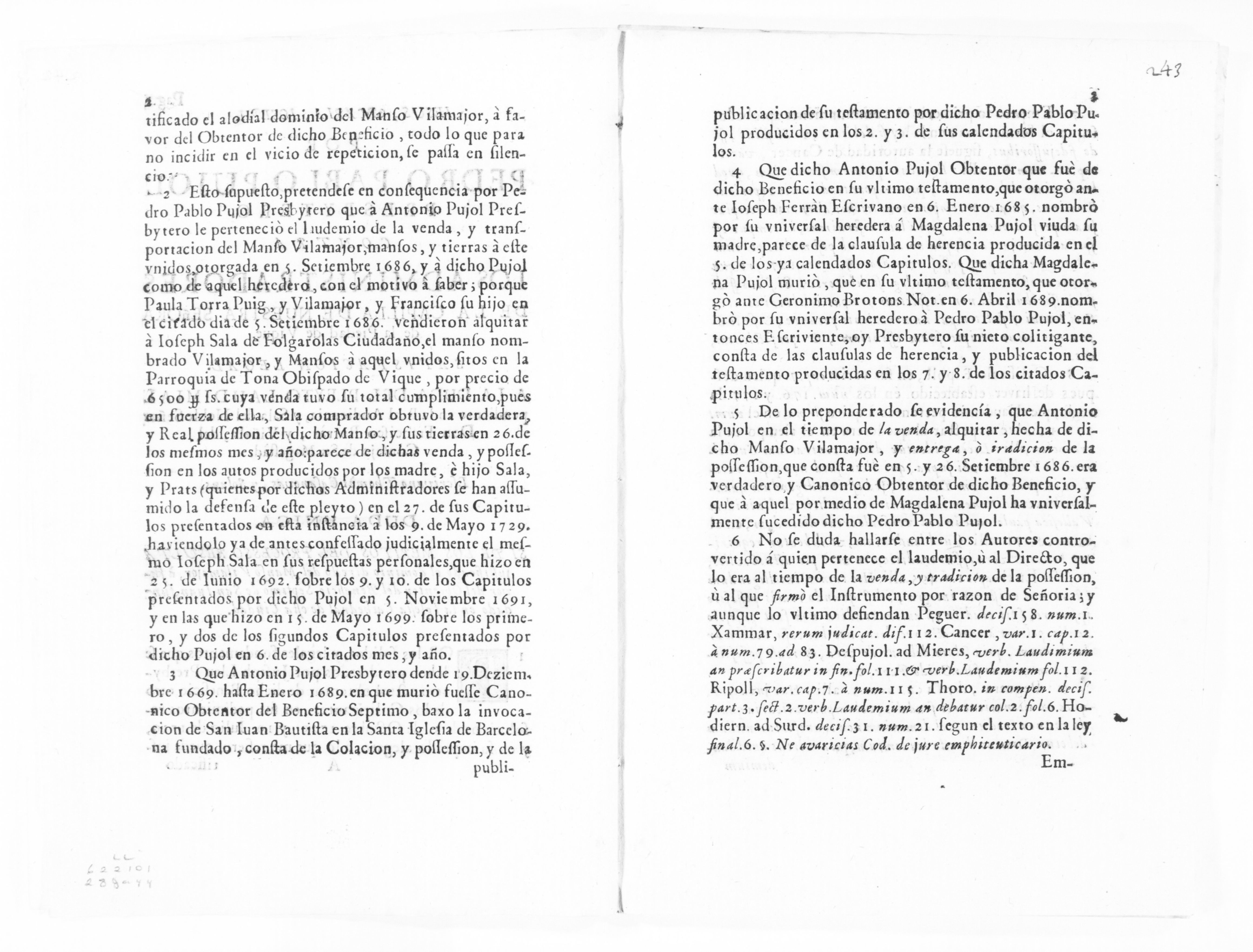 Scanned image of the current content page