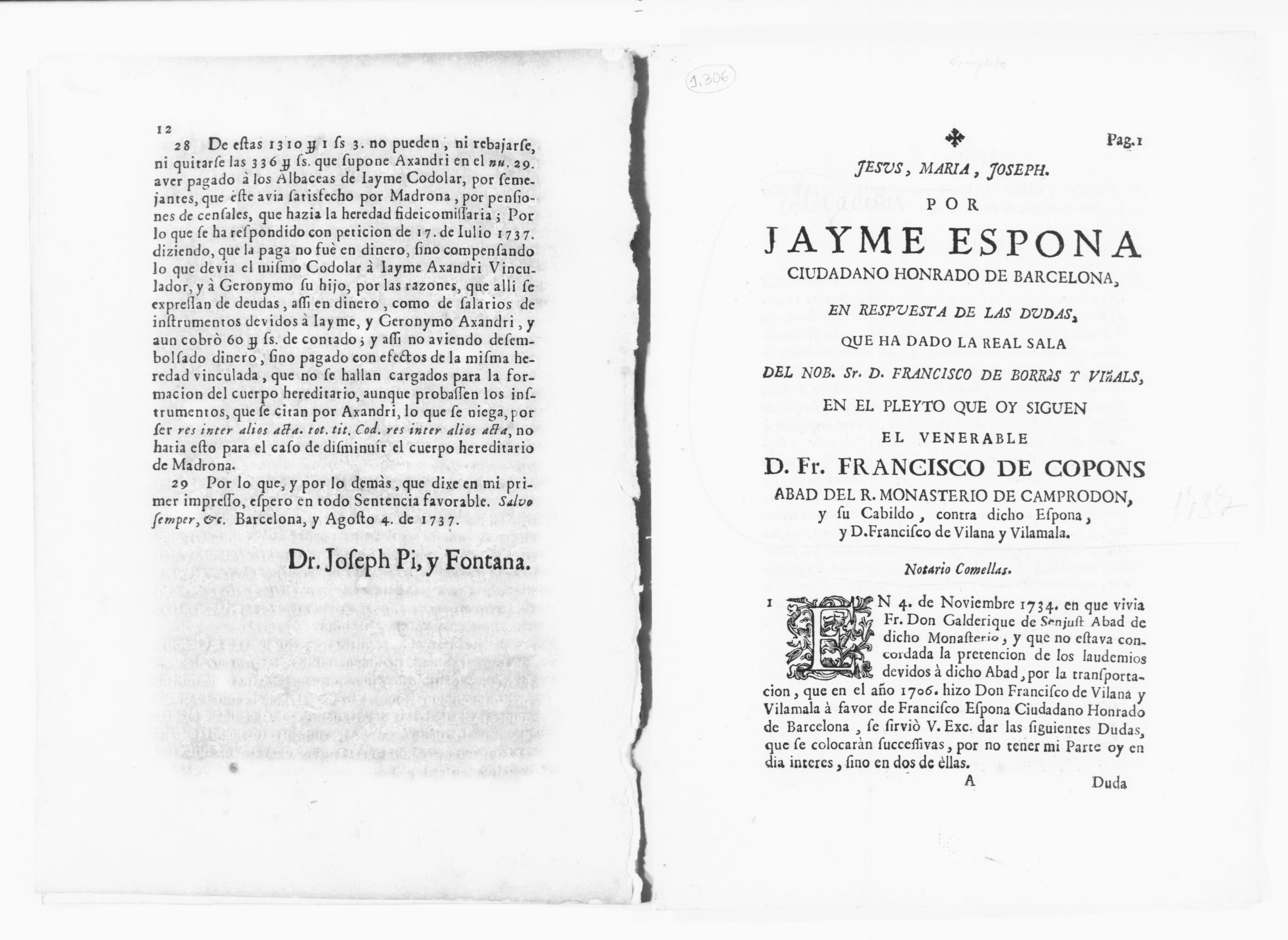 Scanned image of the current content page