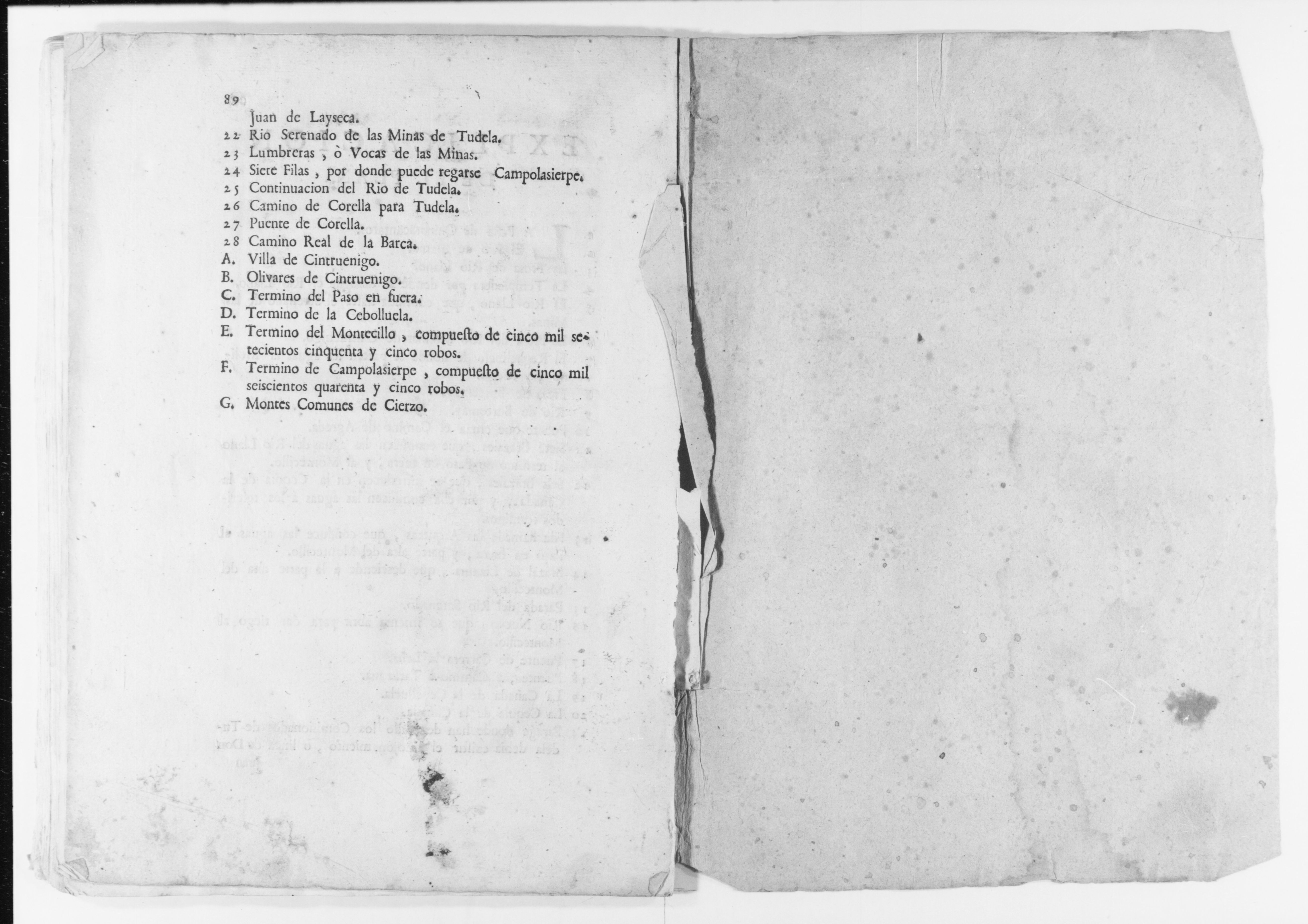 Scanned image of the current content page