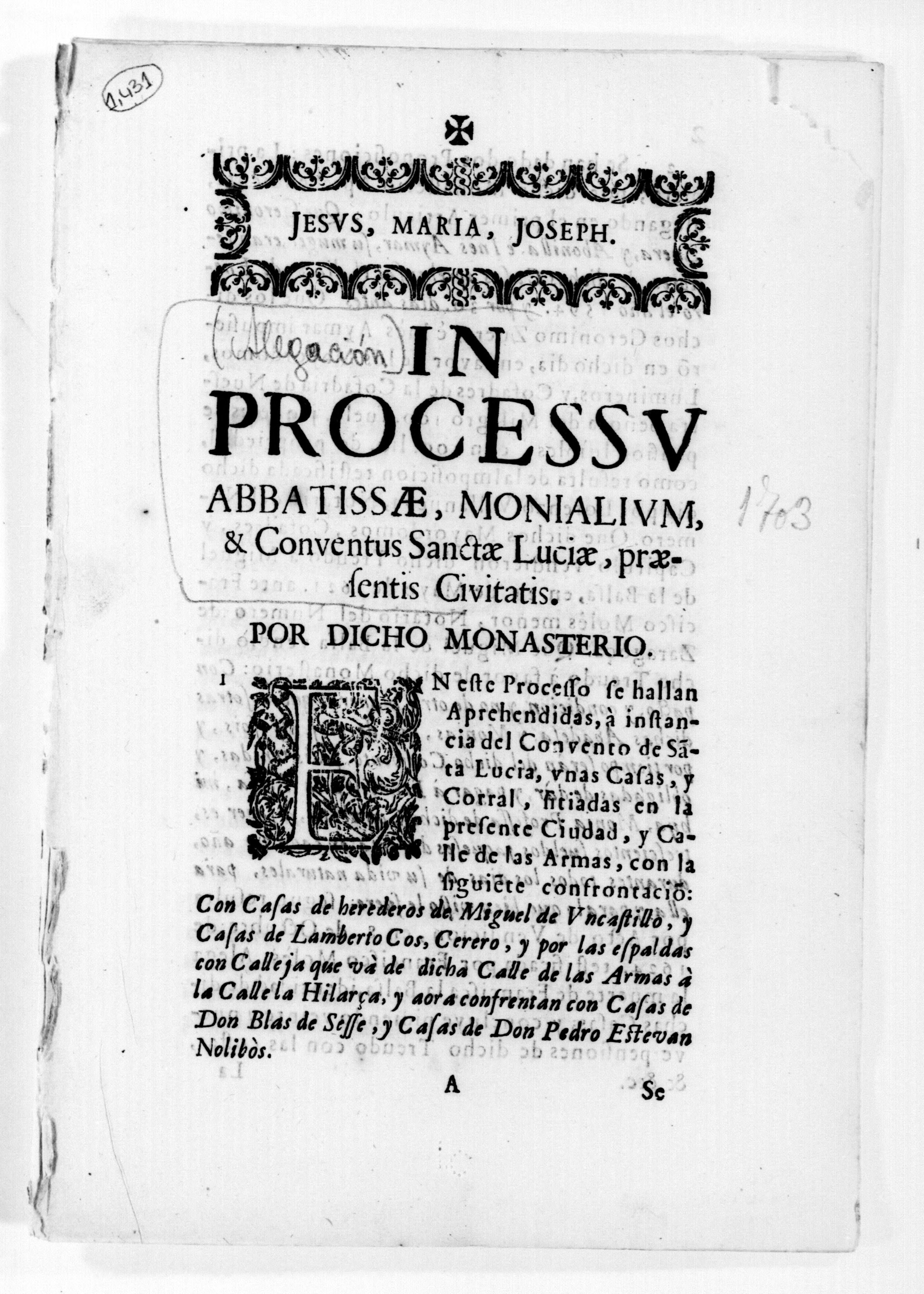 Scanned image of the current content page