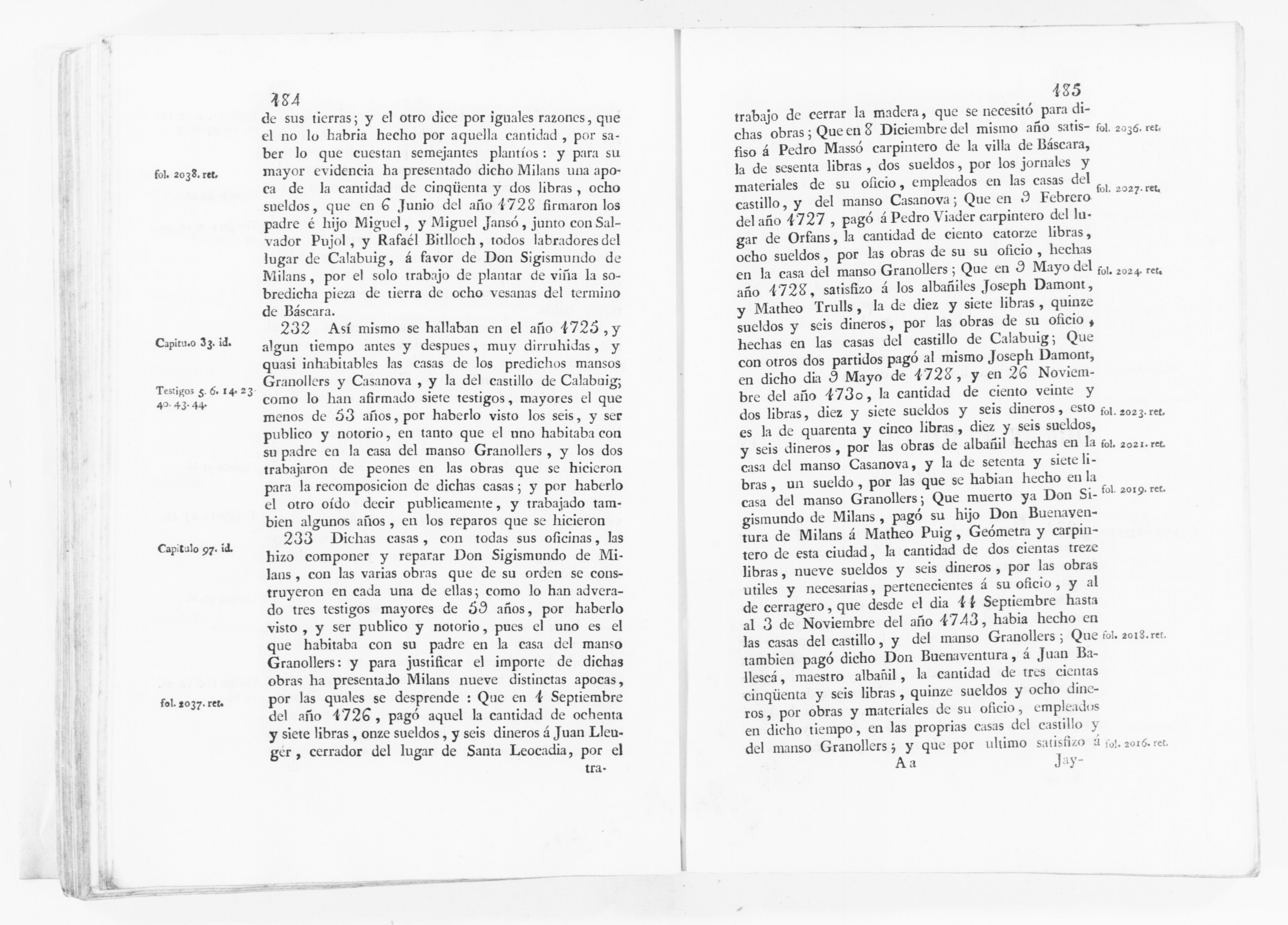 Scanned image of the current content page